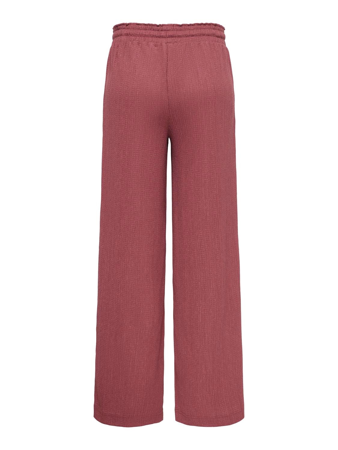 ONLY Schlupfhose »ONLALTA MW STRING WIDE PANT PNT ZLO«  Materialmix, weite Beinform