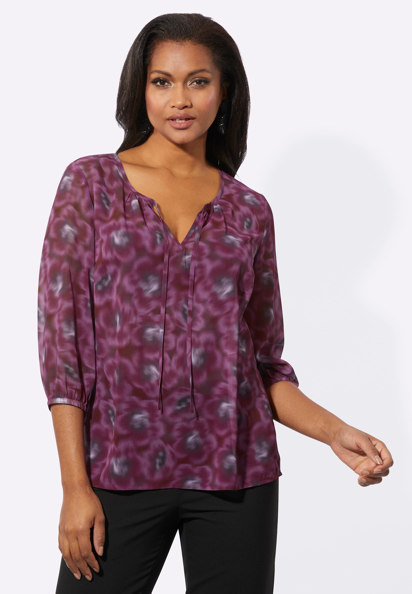 Witt Schlupfbluse »Druckbluse Druckbluse in transparenter Qualität«