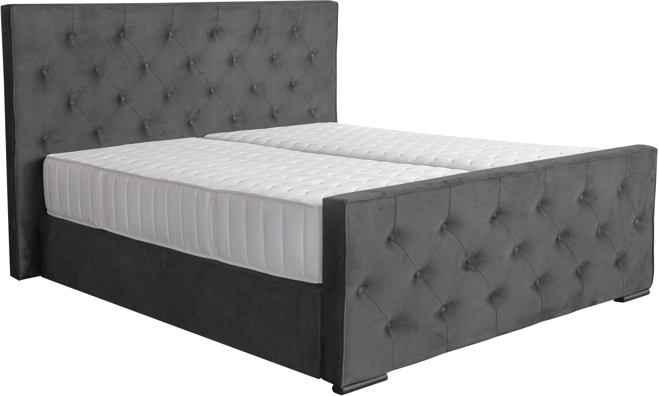 COLLECTION AB Boxspringbett »Florence inkl. Kingsize (28 cm) Matratze (H3) mit integriertem Topper«, inkl. Bettkasten, erhältlich in der Breite 180 cm