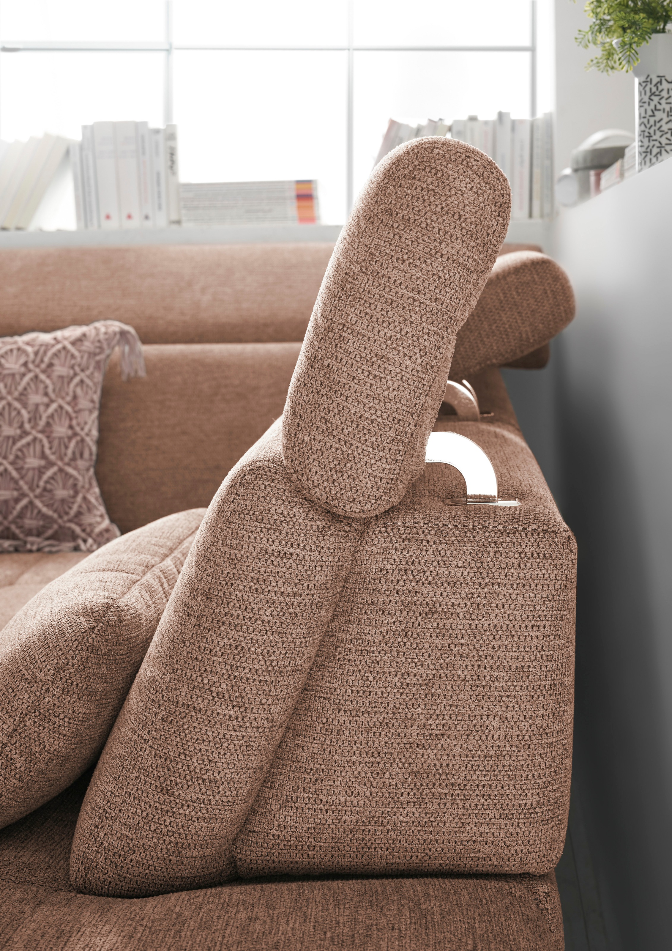 set one by Musterring Ecksofa »SO 3400, Komfortsitzhöhe 47cm oder 49cm, inkl. Sitztiefenverstellung«, verschiedene Funktionen, Kaltschaumpolsterung, Stellmaße 220 x 317 cm