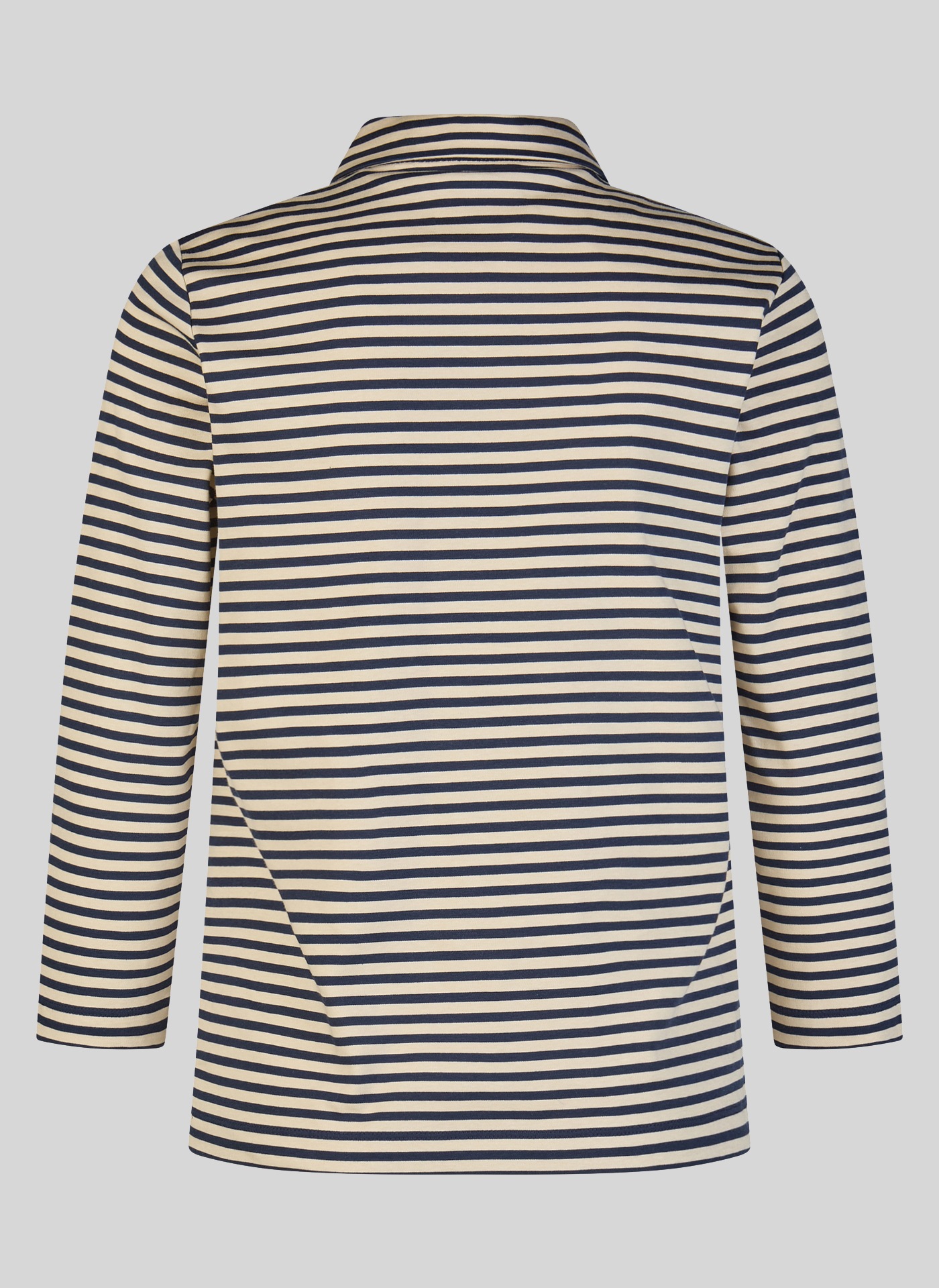 Rabe 3/4-Arm-Shirt im Streifen-Look und mit Hemdblusenkragen