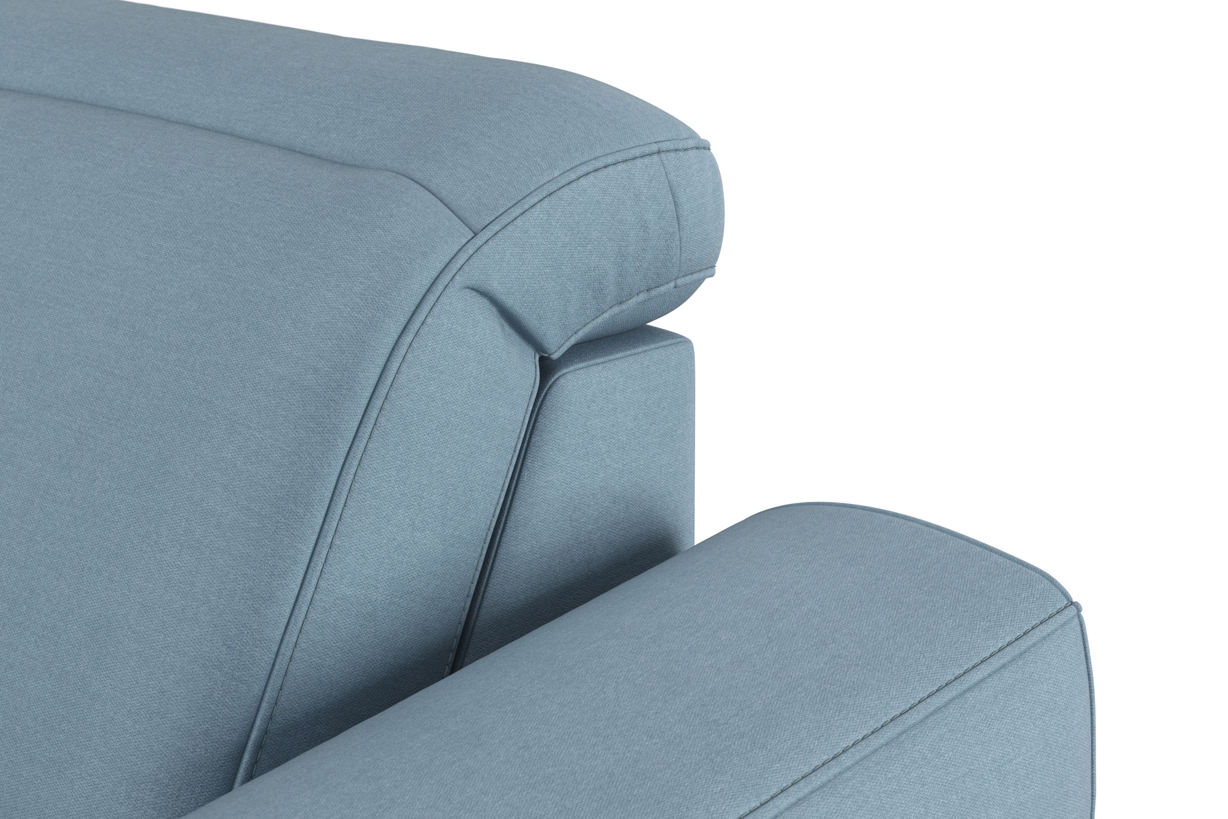 sit&more Wohnlandschaft »Dundee U-Form«, mit Federkern und Massivholzfüßen, wahlweise mit Kopfteilverstellung
