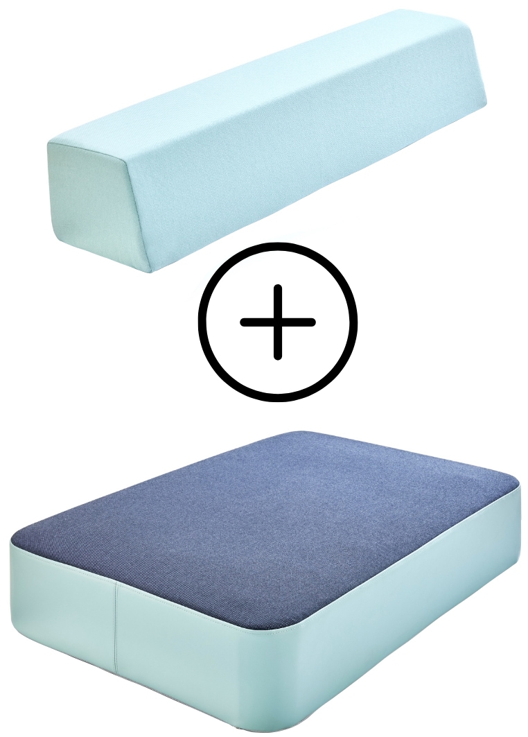 Hipp-Hopp - das Hüpfpolster Weichbodenmatte »Hüpfpolster S + Gratis Rückenpolster S Gerade« Made in Germany