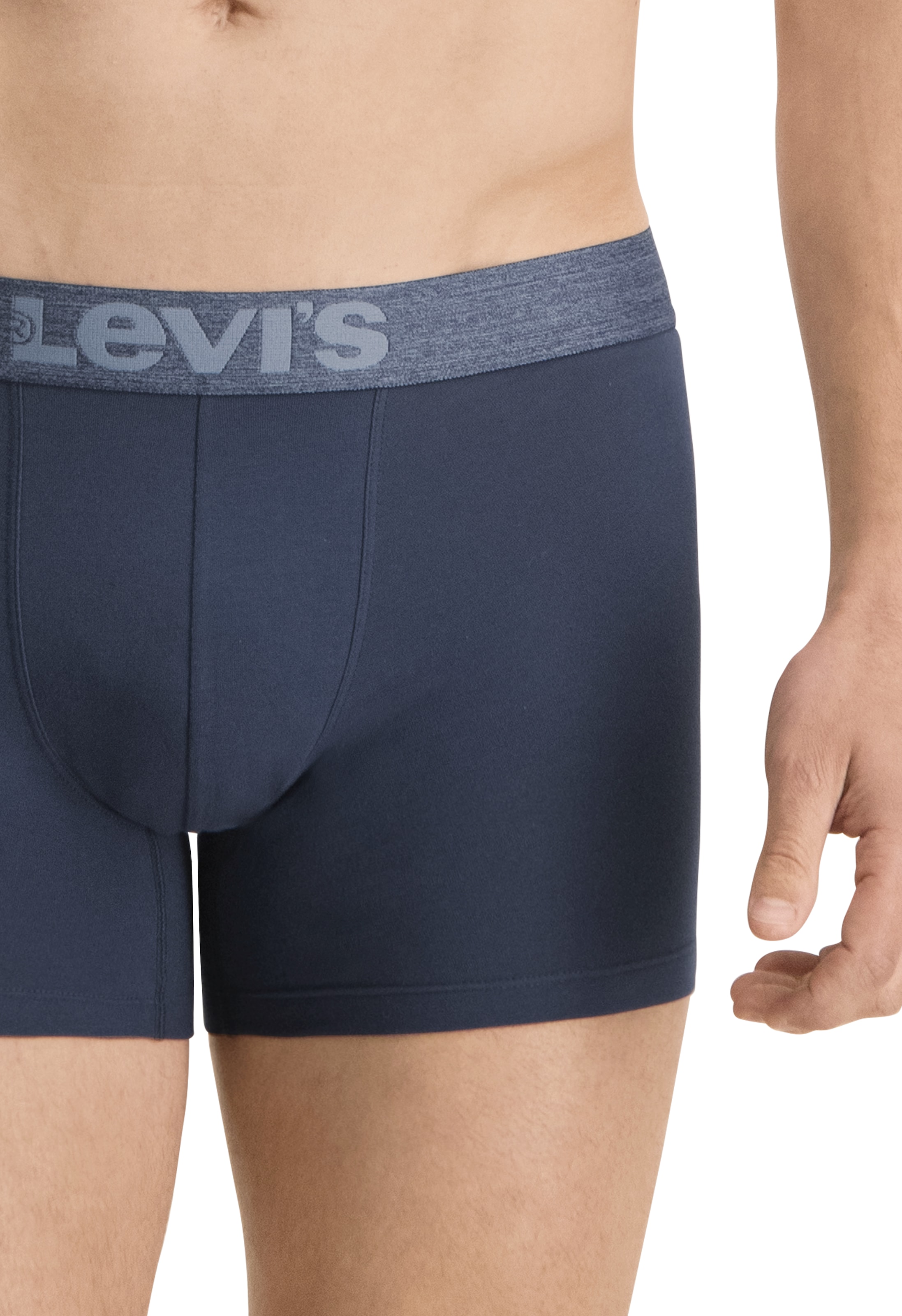 Levi's® Boxershorts »LEVIS MEN MEL WB BOXER BRIEF ORG CO 2P«, (2er Pack), mit breitem Logobund