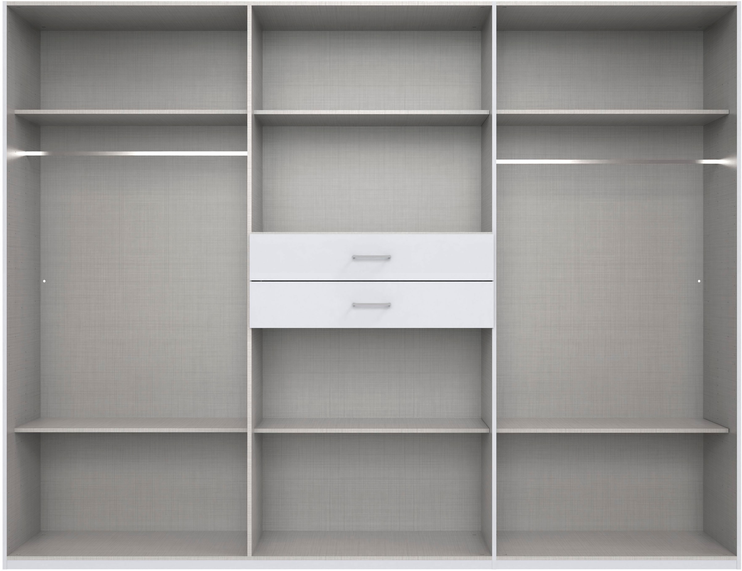 Wimex Kleiderschrank »Diver Drehtürenschrank mit Spiegel, 180, 225 o. 270cm breit«, Bestseller Schlafzimmerschrank wahlweise 3 Innenausstattungen