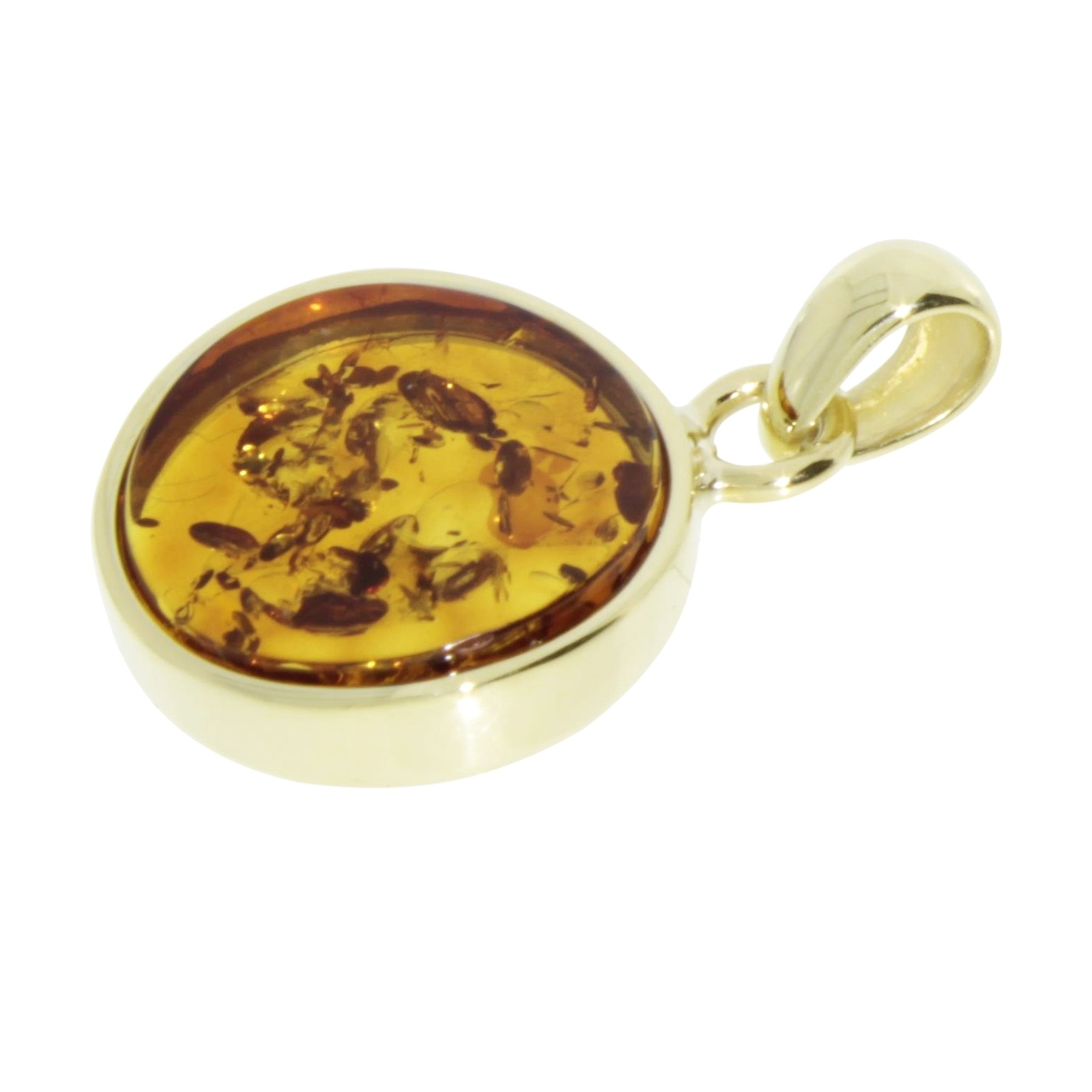 OSTSEE-SCHMUCK Kettenanhänger »- Classic 16 mm - Gold 333/000 - Bernstein«