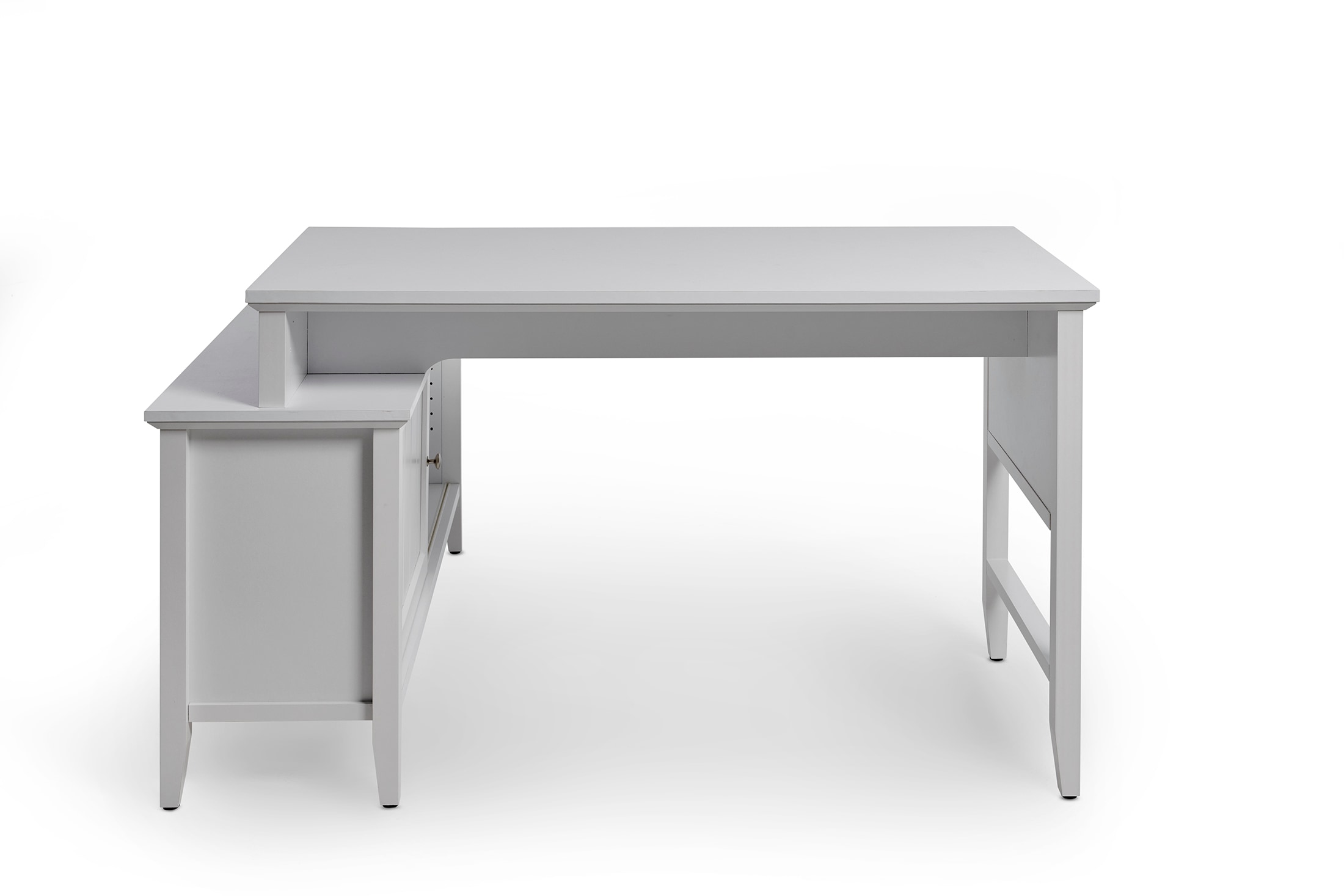 Jahnke Eckschreibtisch »CLASSIC C 145 E«, wechselseitig montierbar, mit Schiebetür, Schenkelmaß 144,9 x 120 cm