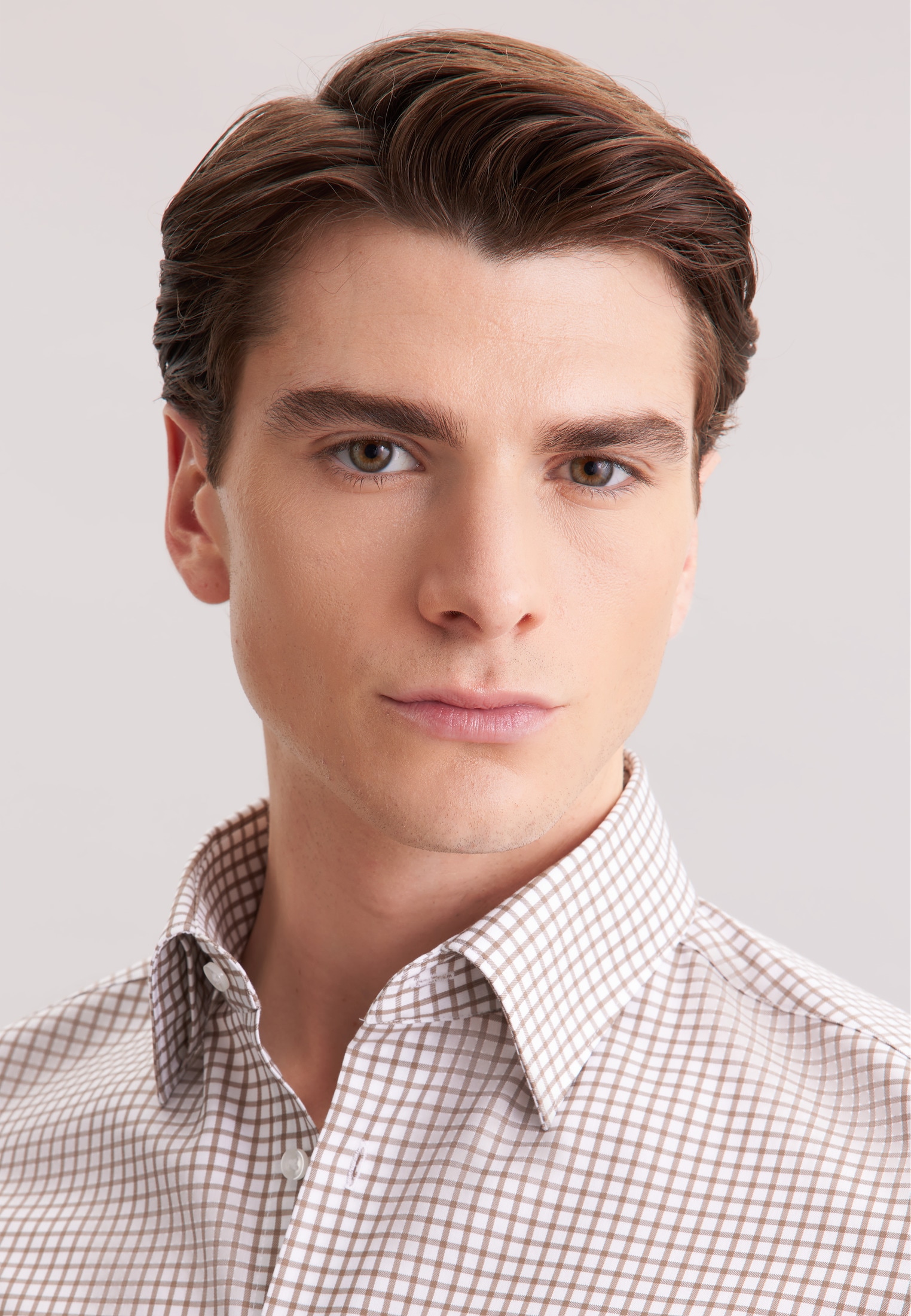 seidensticker Businesshemd »Schwarze Rose«, Shaped 1/1 Covered-Button-Down-Kragen Karo