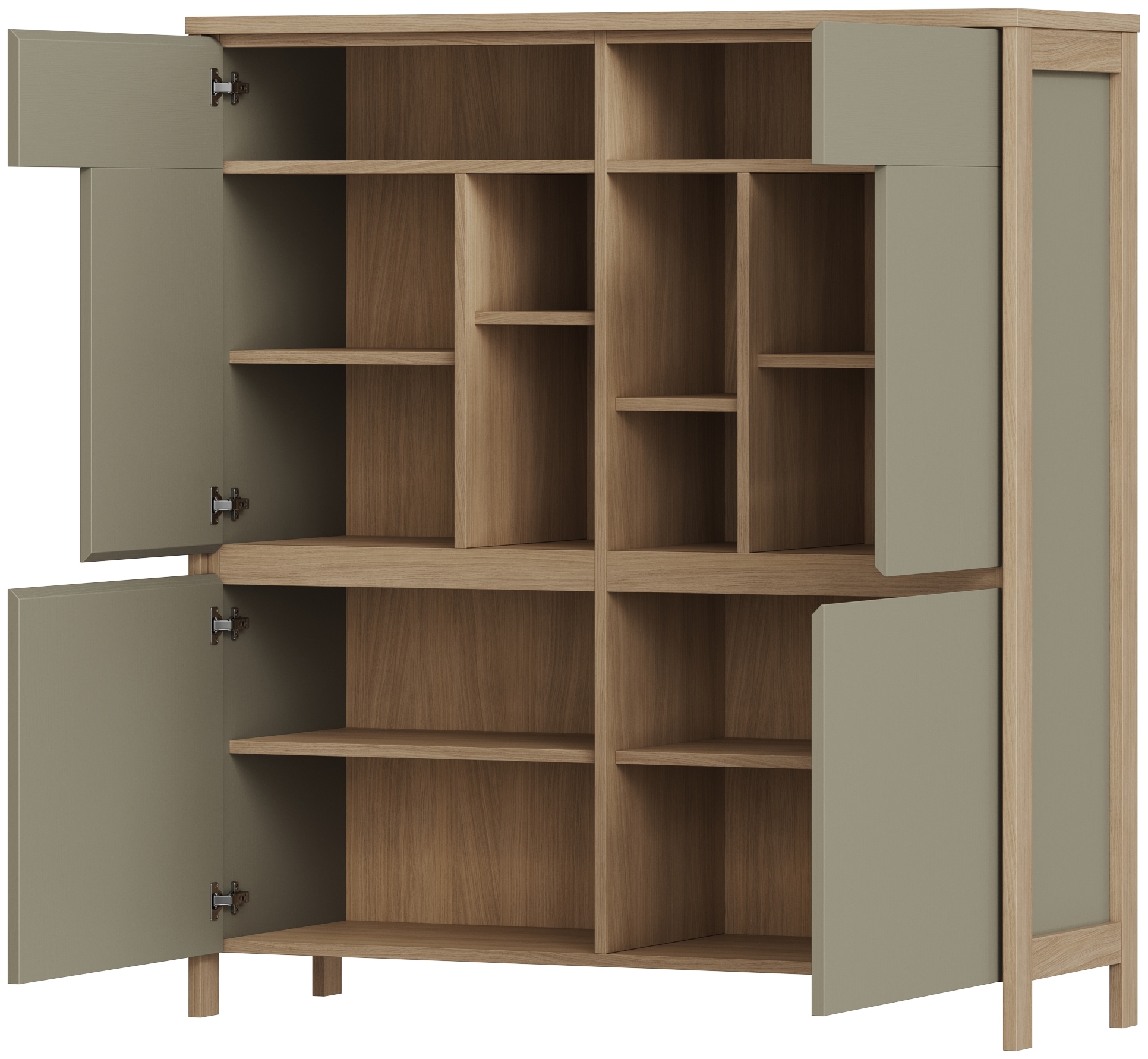 Home affaire Highboard »Stranda, moderner Schrank, Stauraumelement im Scandic-Style«, elegante Rahmenoptik, ausreichend Stauraum, vielseitig einsetzbar