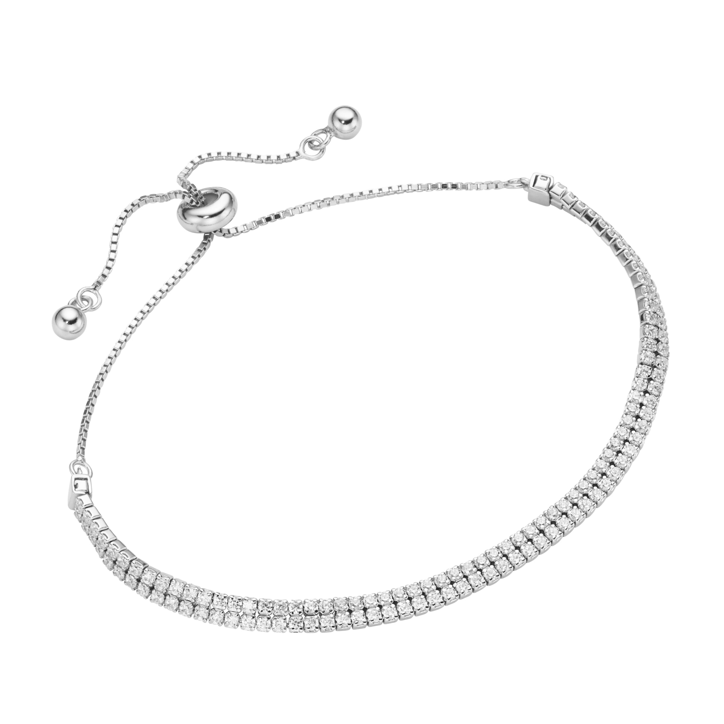 Armband »Armband Tennisarmband 2-rhg., Silber 925«