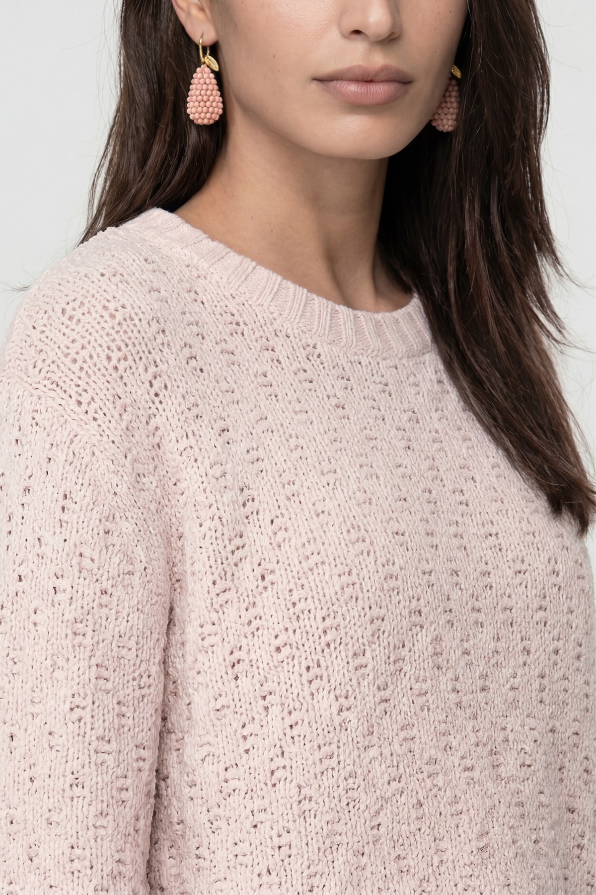 Monari Strickpullover »Pullover Lurex« Regular fit mit Rundhalsausschnitt