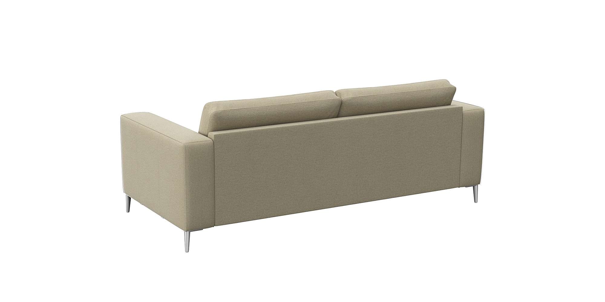 FLEXLUX 2,5-Sitzer »Fiore, super Sitzkomfort durch Kaltschaum im Sitz,« breite Armlehnen, Füße Alu