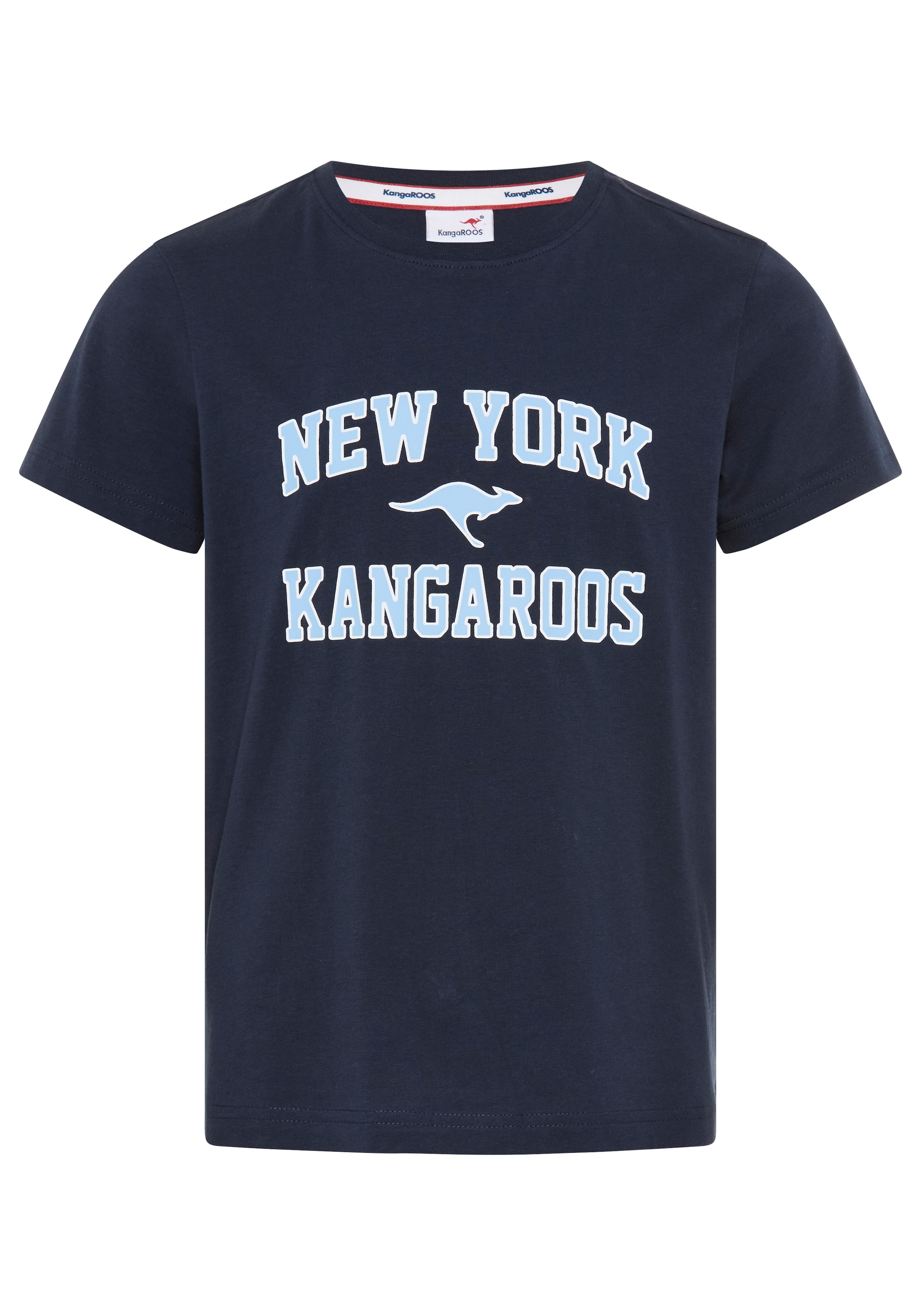 KangaROOS T-Shirt »Kangaroos Shirt mit NEW YORK Druck« für Mädchen, Kurzarm, bedrucktes Design, Basic Passform