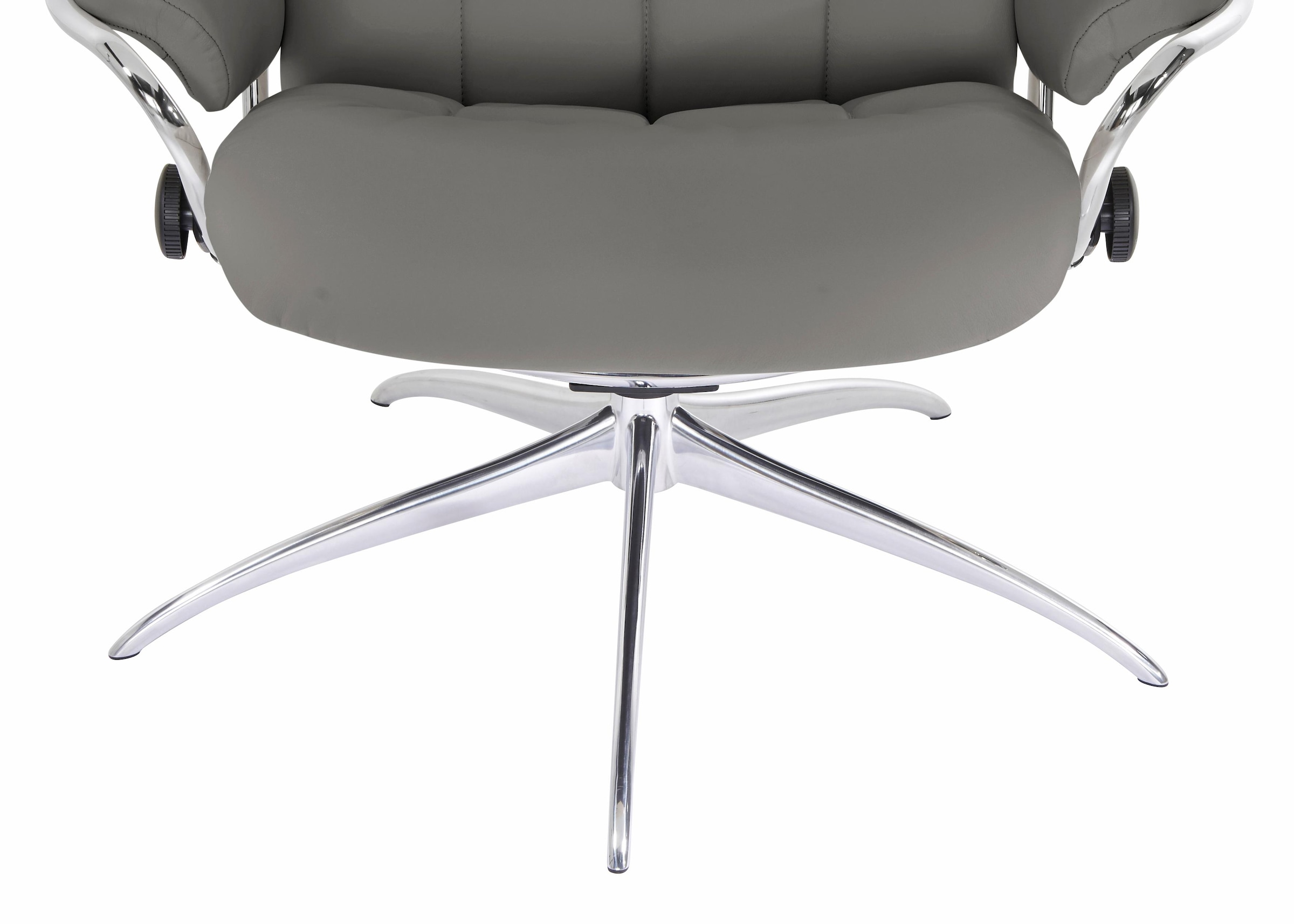 Stressless® Relaxsessel »London« Set, Relaxsessel mit Hocker,  mit Hocker, High Back, mit Star Base, Gestell Chrom