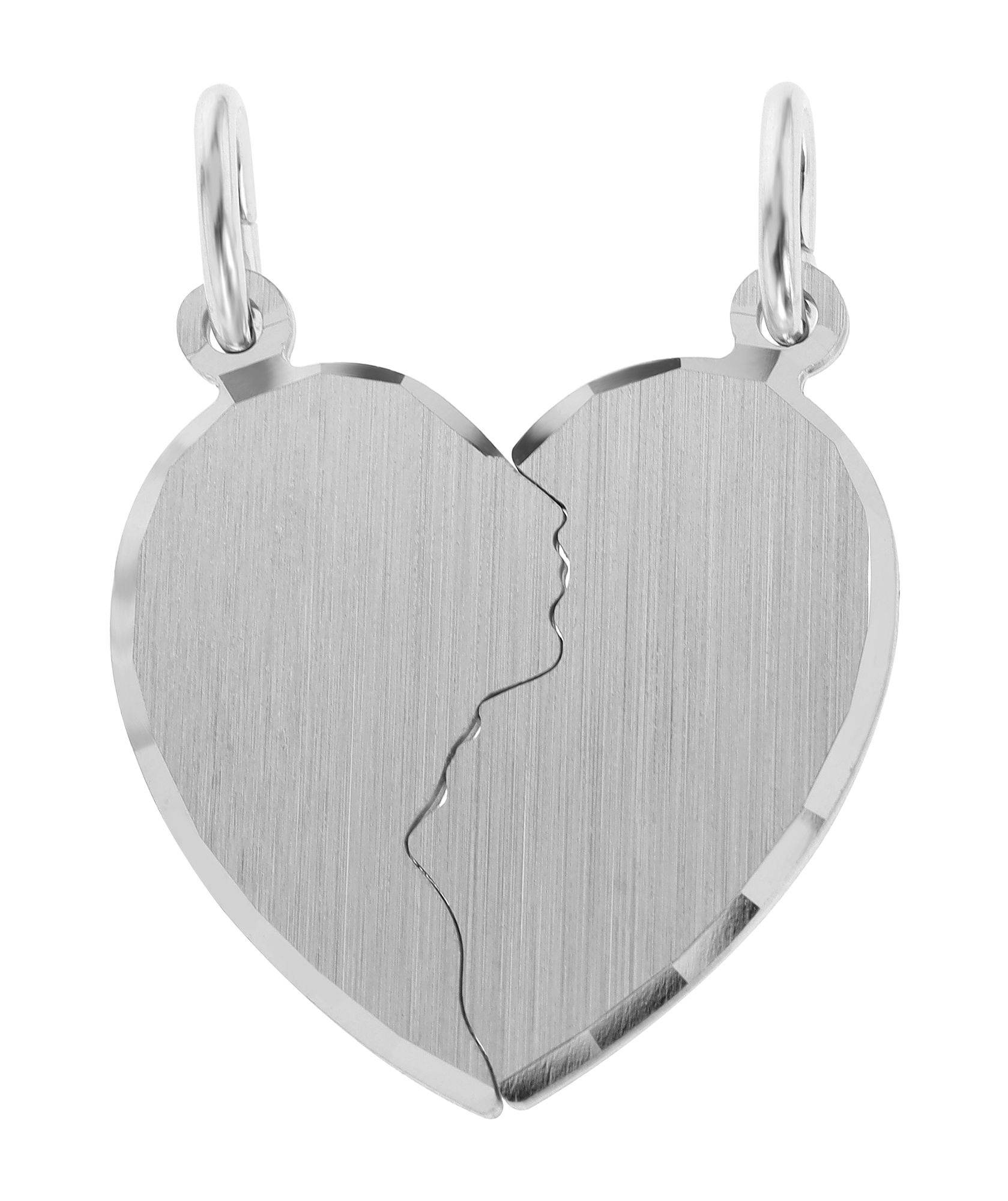 Adelia´s Kettenanhänger »Unisex Anhänger ¿ Herz Gravuranhänger aus 925 Silber«