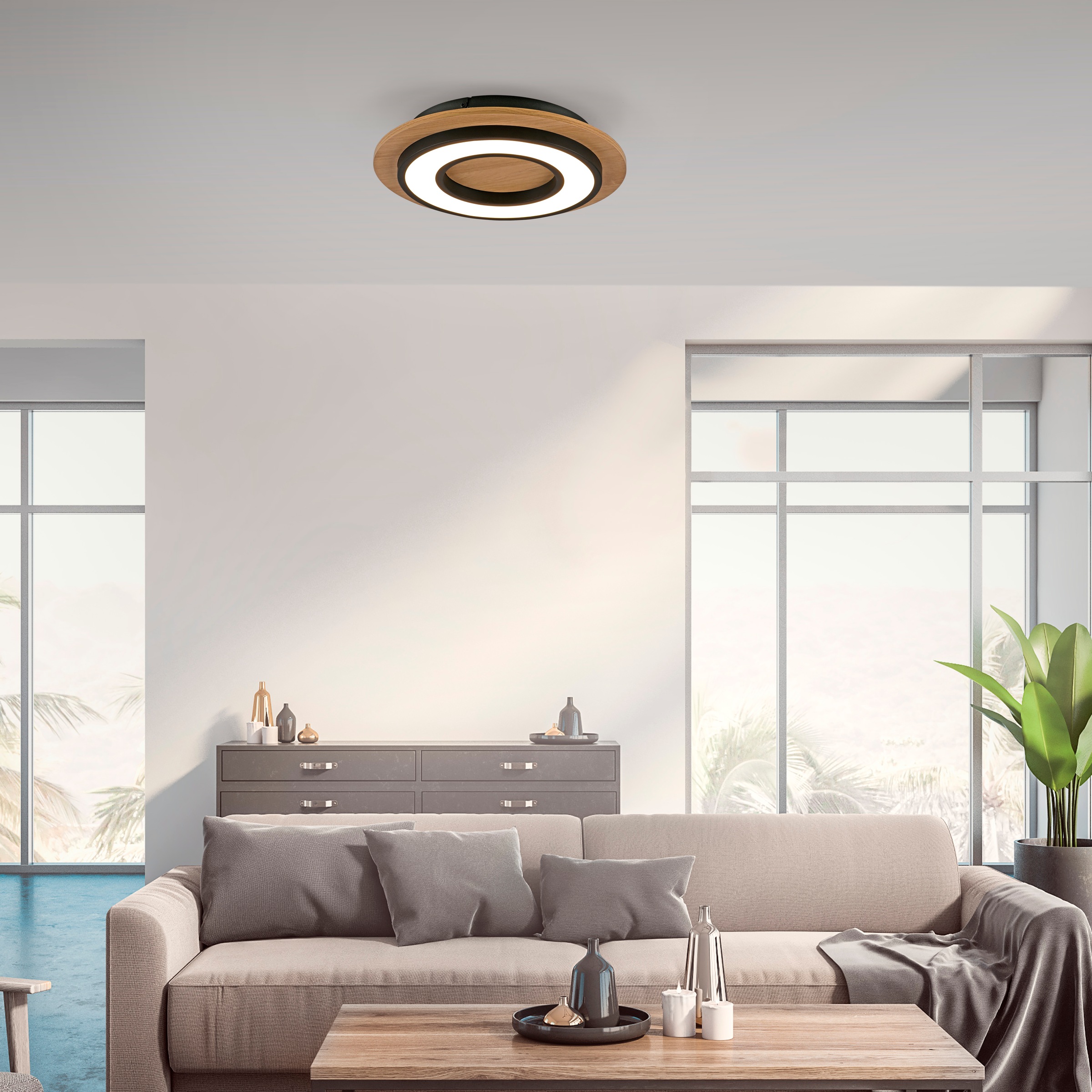 JUST LIGHT Deckenleuchte »TOLA«, 1 flammig, Leuchtmittel LED-Board | LED fest integriert, LED