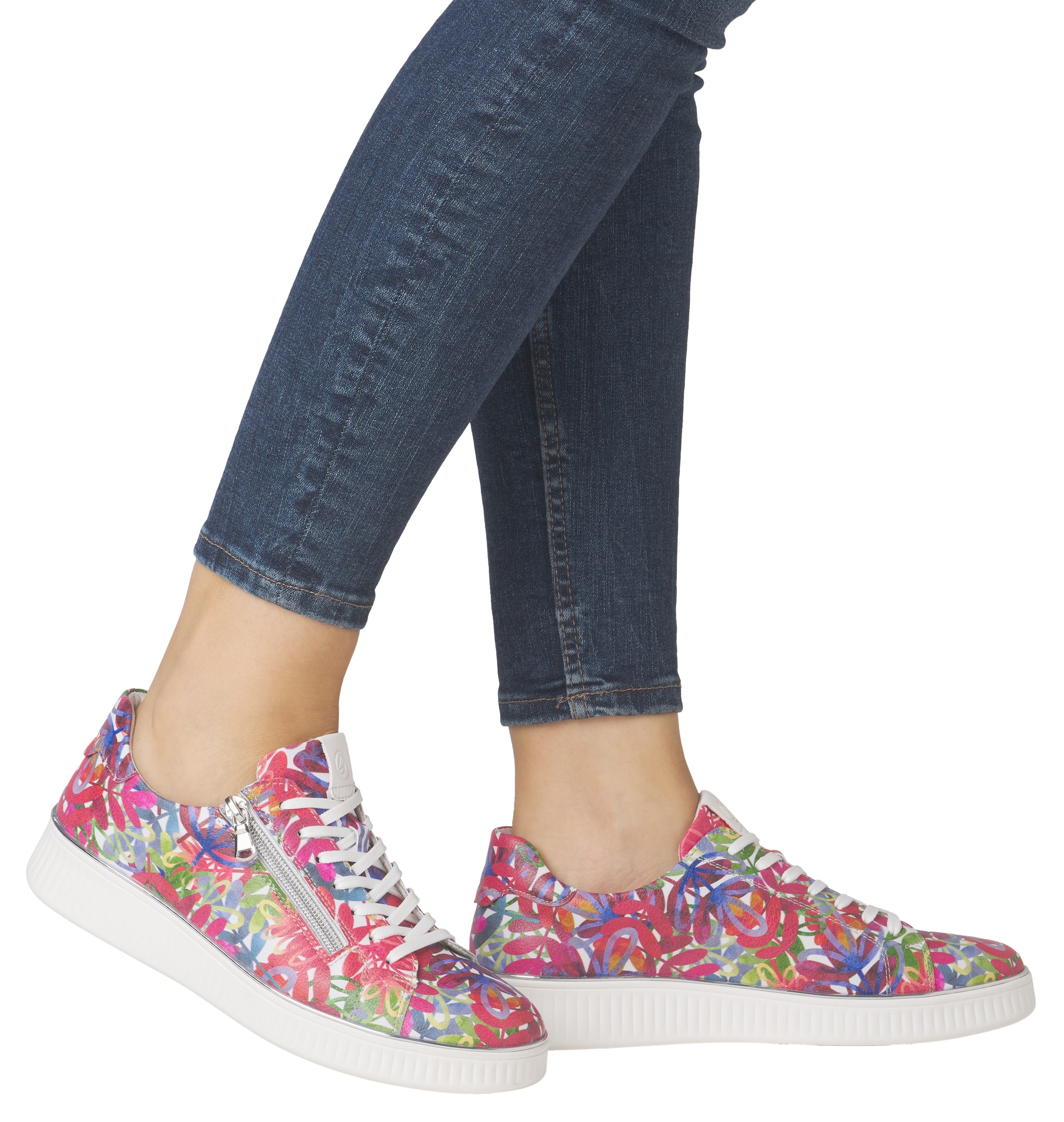 Remonte Plateausneaker, Freizeitschuh, Halbschuh, Schnürer mit gepolstertem Schaftrand