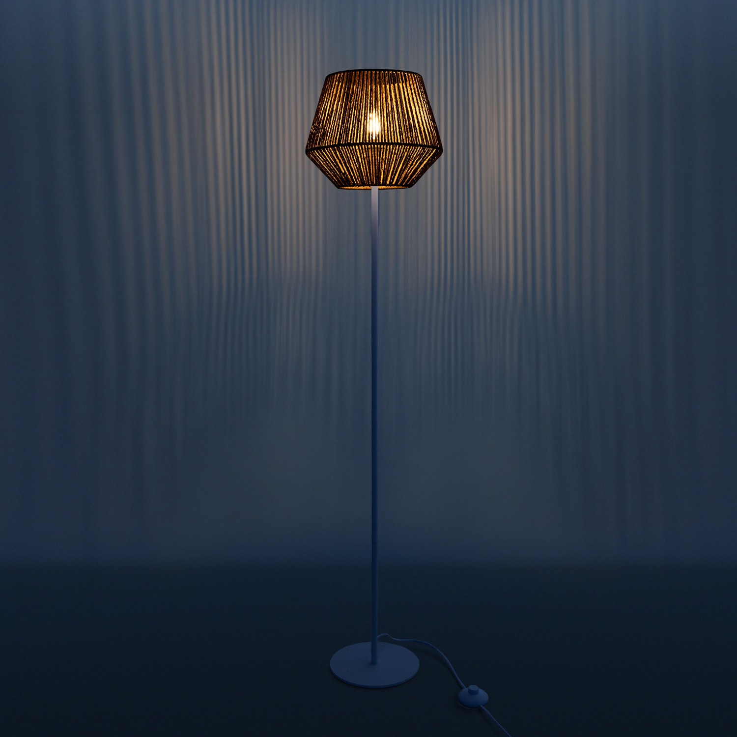 Paco Home Stehlampe »Pinto«, 1 flammig, Leuchtmittel E27 | ohne Leuchtmittel, moderne LED Lampe in Boho Optik, Wohnzimmer, Schlafzimmer, Fassung E27