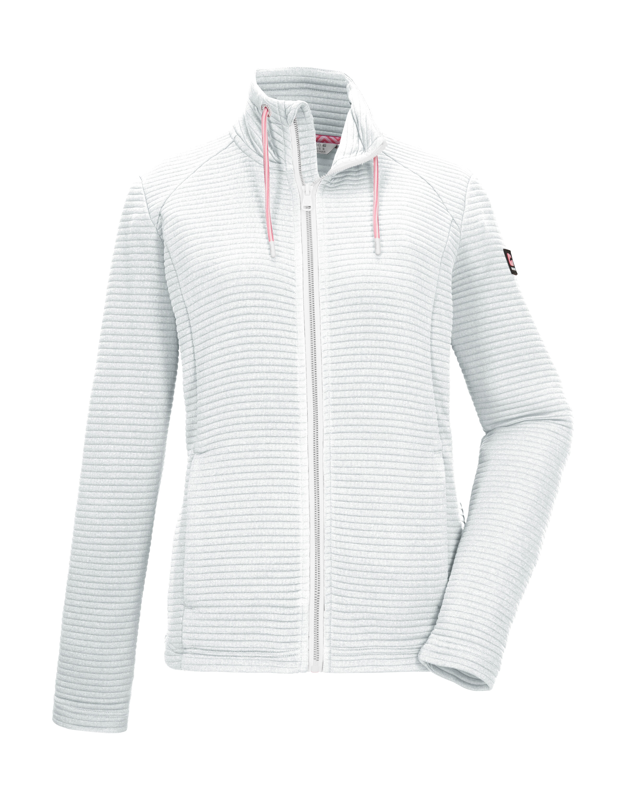 Killtec Strickjacke »KOS 12 WMN FLX JCKT« Elastische Damenjacke, gestreift, mit Kinnschutz und Taschen