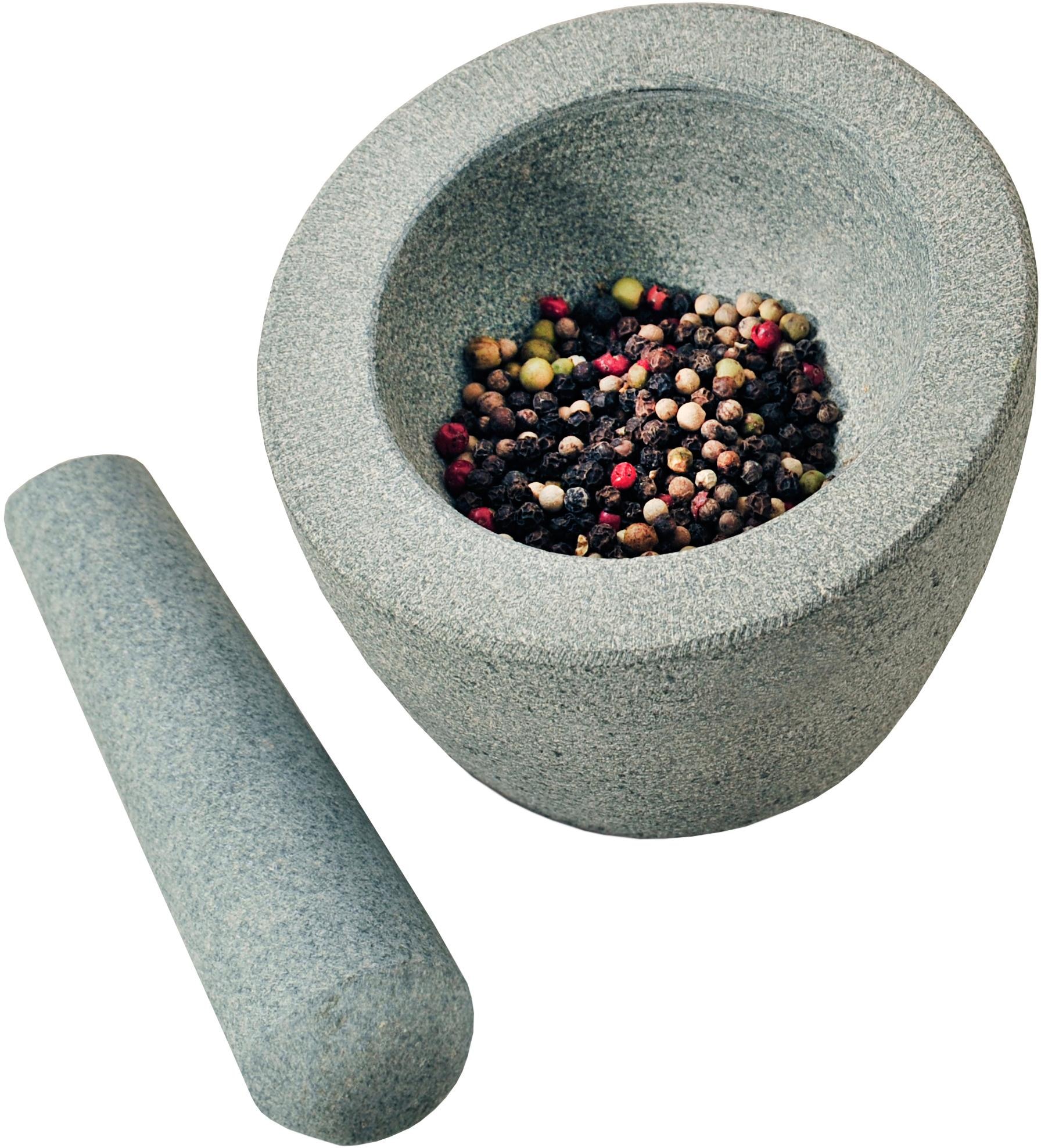 KESPER® Mörser, (Set, 2 tlg.), Natur-Granit, Ø 12,5 cm