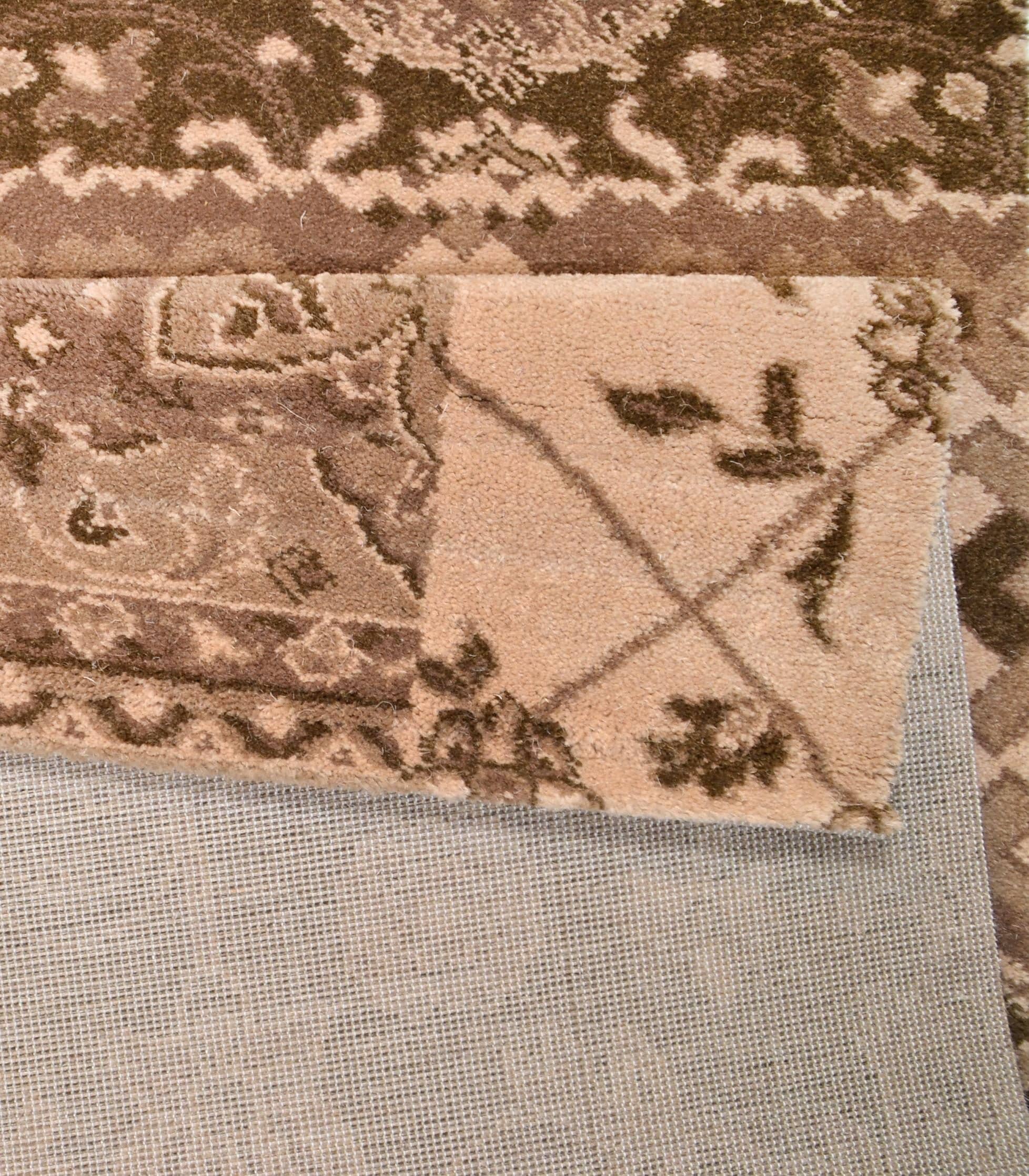 THEKO Teppich »Timeless 3«, rechteckig, 12 mm Höhe, Kurzflor, florales Patchwork Design, 80% Schurwolle, Wohnzimmer