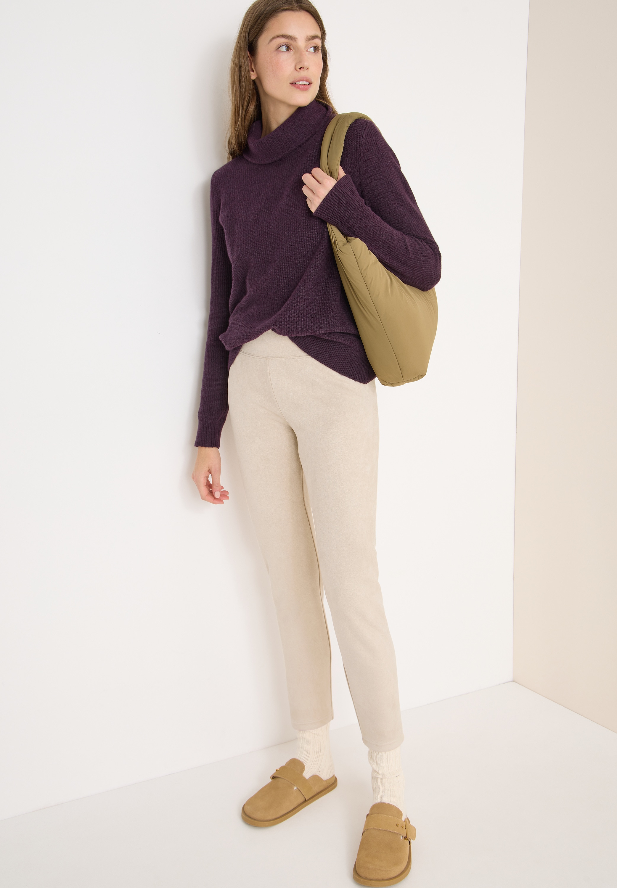 Cecil Leggings  Velourleggins mit elastischem Bund