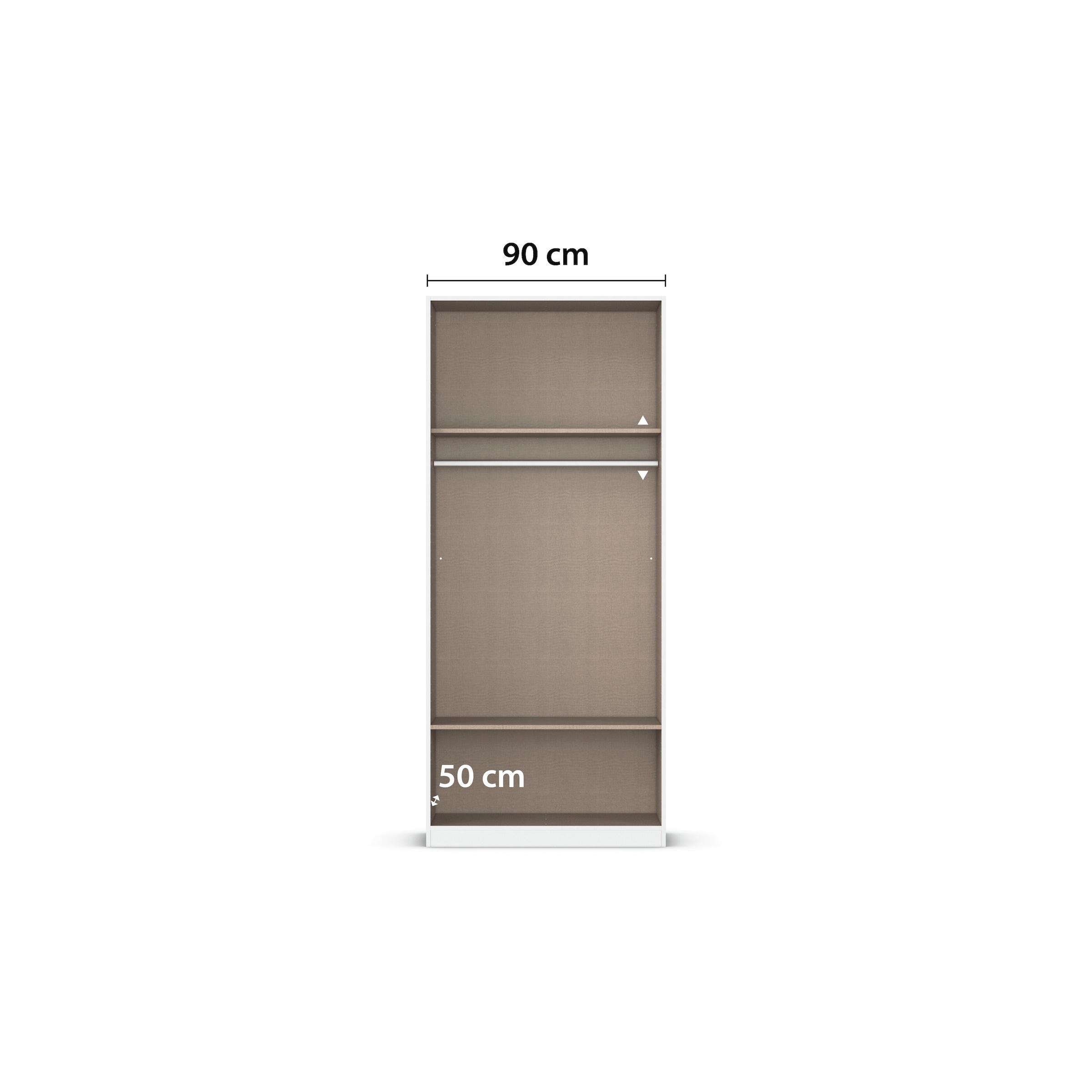 rauch Kleiderschrank »Schrank Garderobe Wäscheschrank GAMMA in 4 Breiten 91-226 cm« 3 verschiedene Ausstattungen BASIC/CLASSIC/PREMIUM (inkl. SOFT-CLOSE),  mit Schubladen und Schrankaufsatz, schlichtes Design MADE IN GERMANY