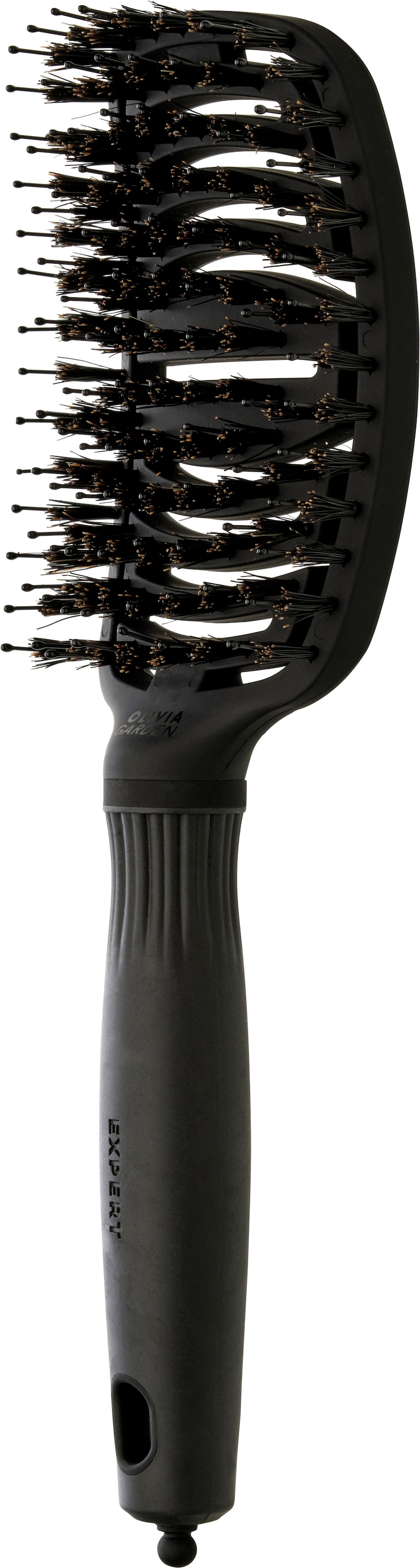 OLIVIA GARDEN Haarbürste »EXPERT CARE FLEX Boar & Nylon Bristles Black Label«