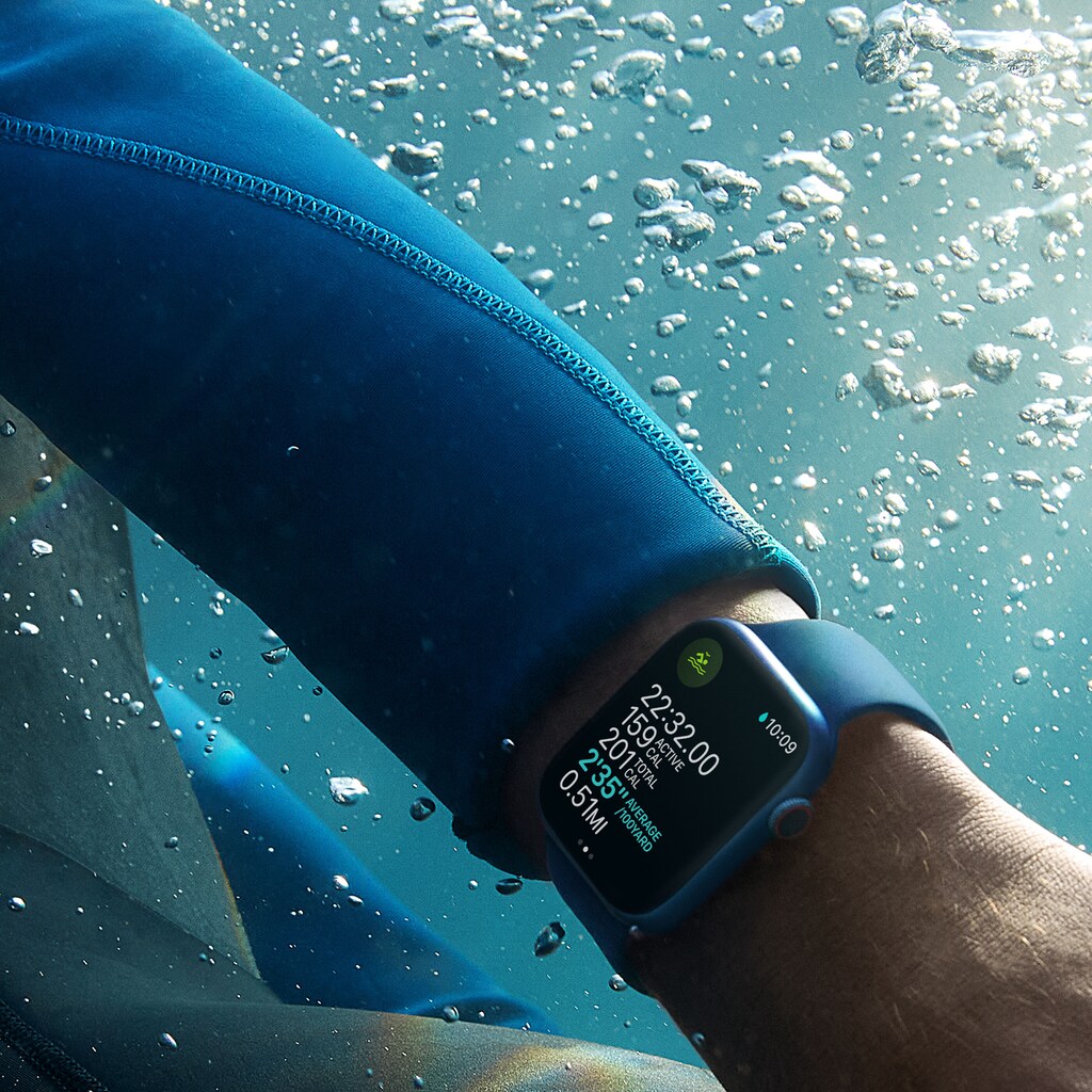 Apple Smartwatch »Nike Series 7, GPS, Aluminium-Gehäuse, 41mm«, (Watch OS 8)