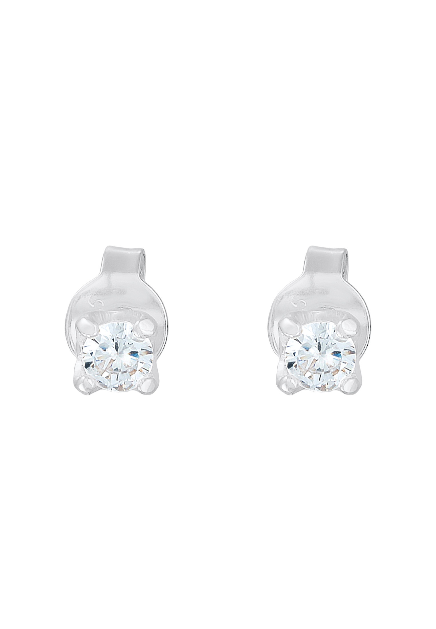 Elli Premium Paar Ohrstecker »Ohrringe Ohrstecker Soliltär Mossanit 925 Silber«