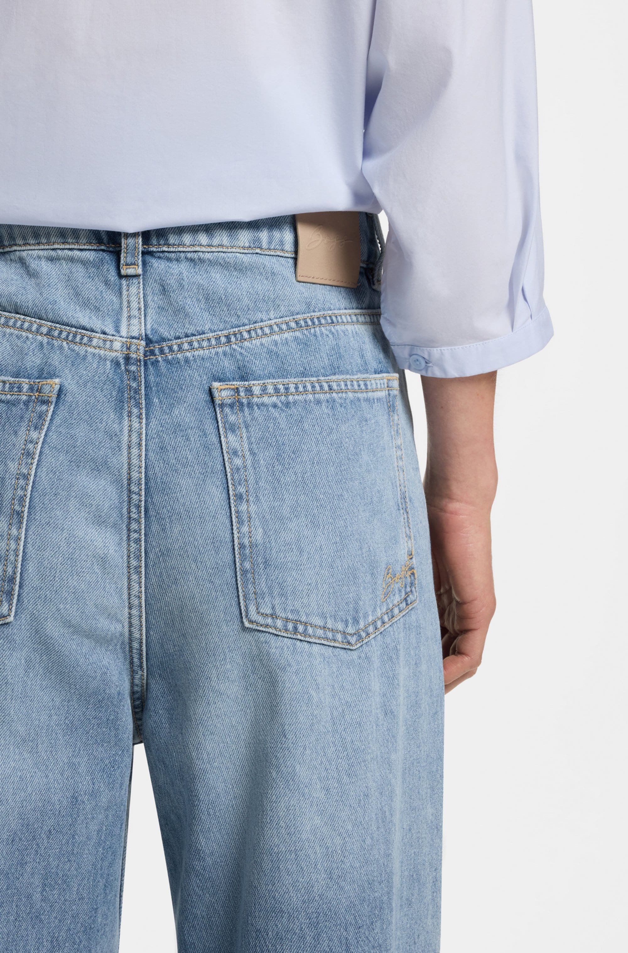 BOSS ORANGE Straight-Jeans »MARLENE HR 11.0 Premium Damenmode« High Rise, Wide Leg