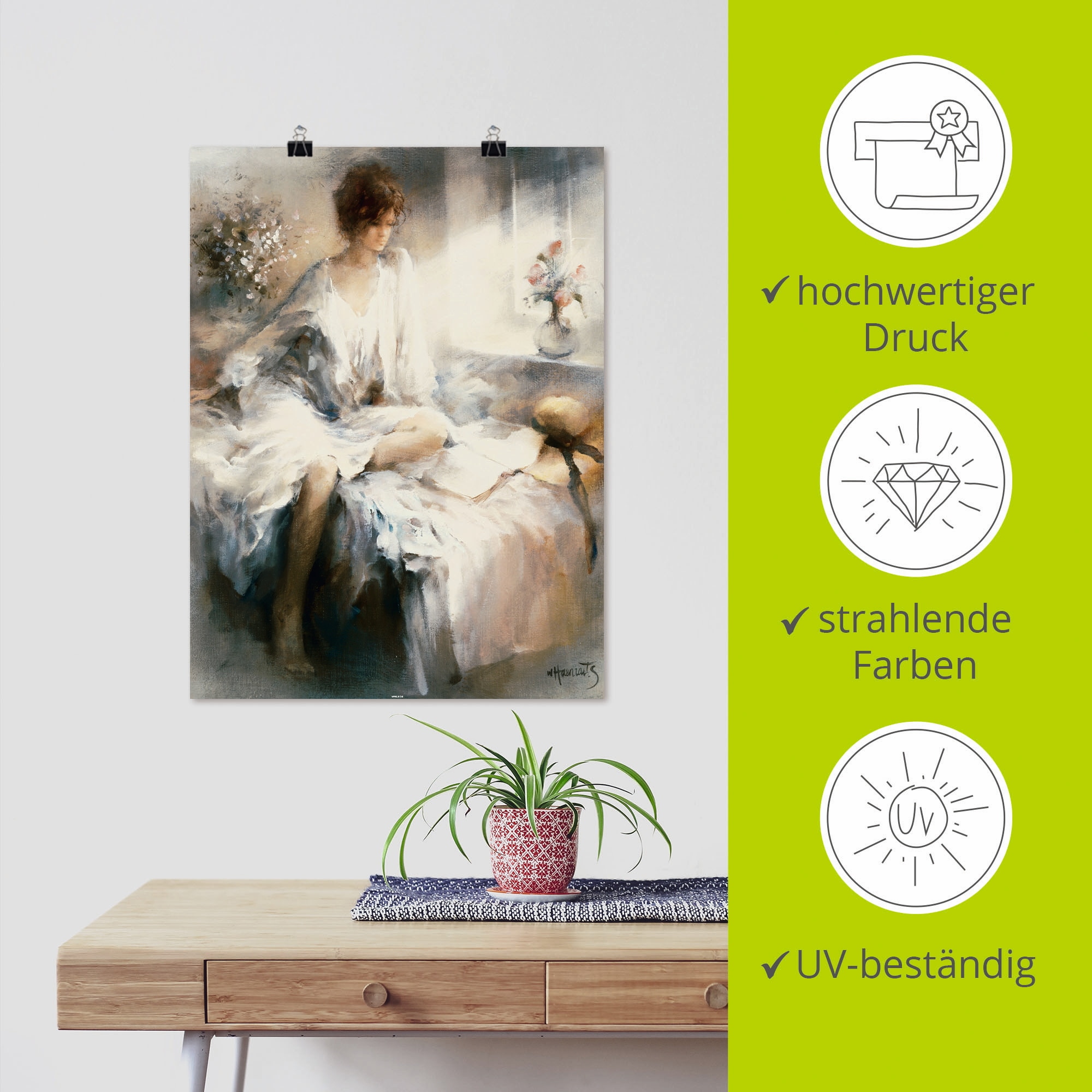 Artland Wandbild »Meditation« Frau 1 Stk. tlg. als Leinwandbild, Poster in verschied. Größen