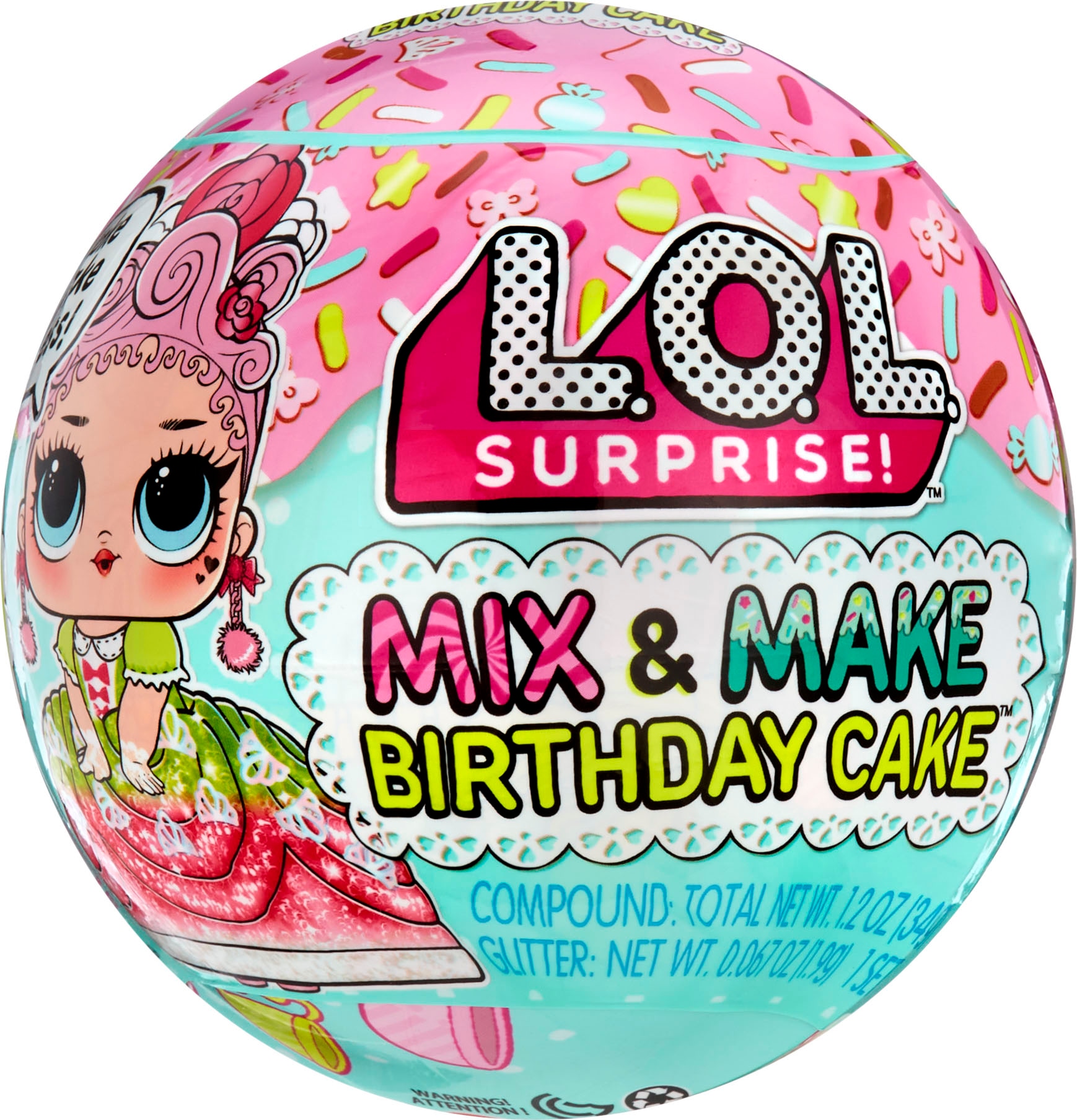 L.O.L. SURPRISE! Kreativset »L.O.L. Surprise Mix & Mix Birthday Cake«, inkluisve Puppe