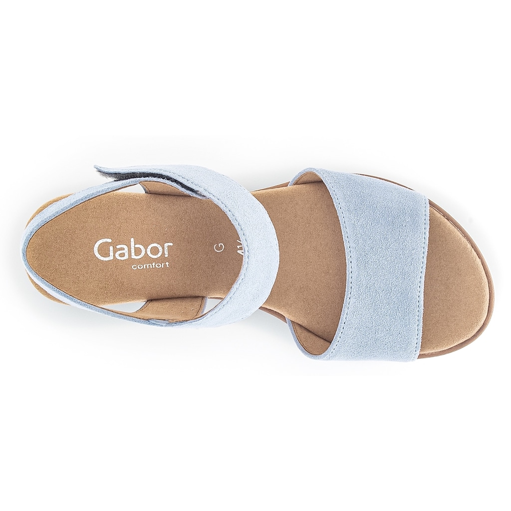 Gabor Sandalette »GENUA«, Sommerschuh, Sandale, Keilabsatz, in Schuhweite G (weit)