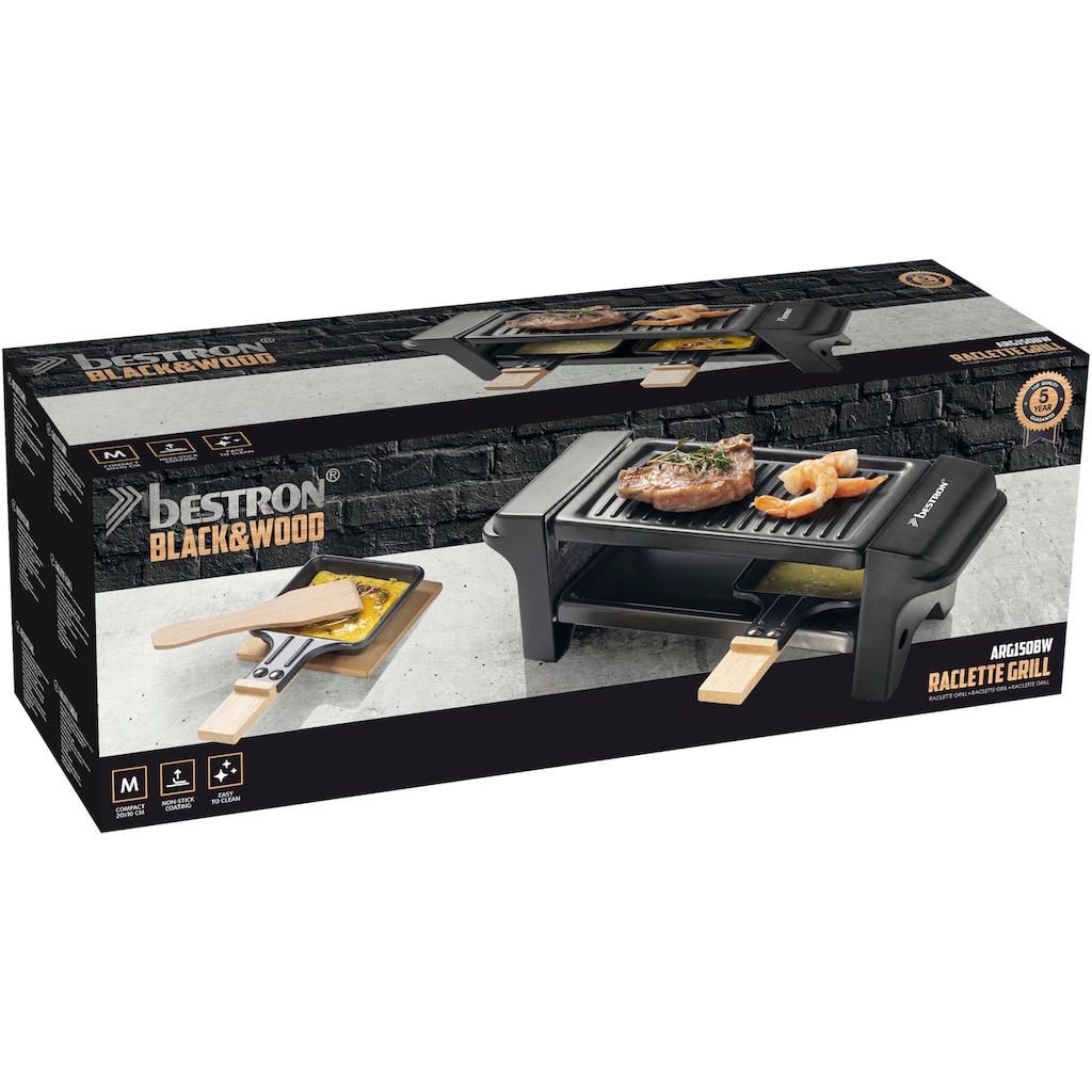 bestron Raclette »Mini Tischgrill«, 2 St. Raclettepfännchen, 350 W