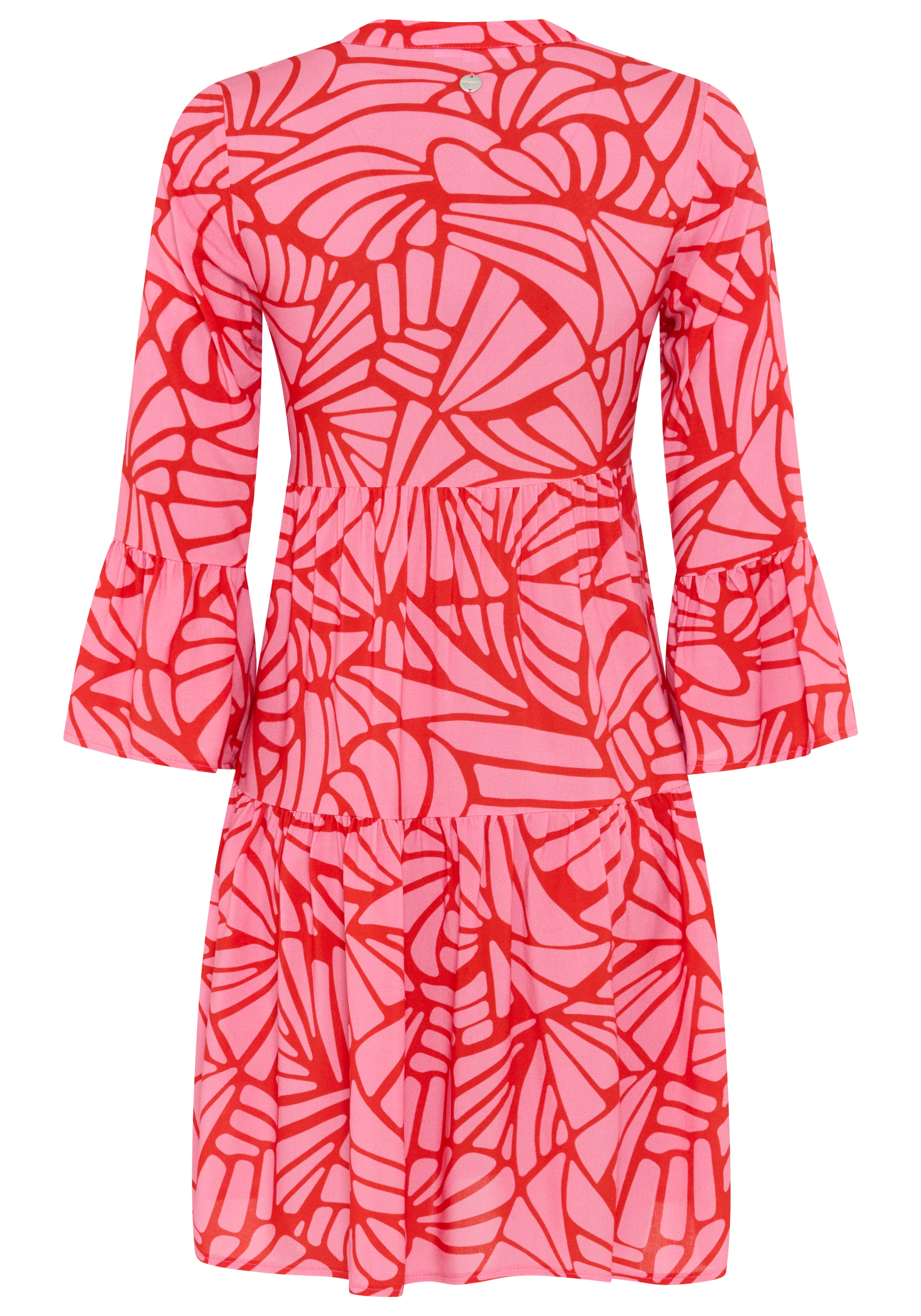 Tamaris Sommerkleid aus Viskose, für Frühling und Sommer, femininer Stil, Mini-Länge