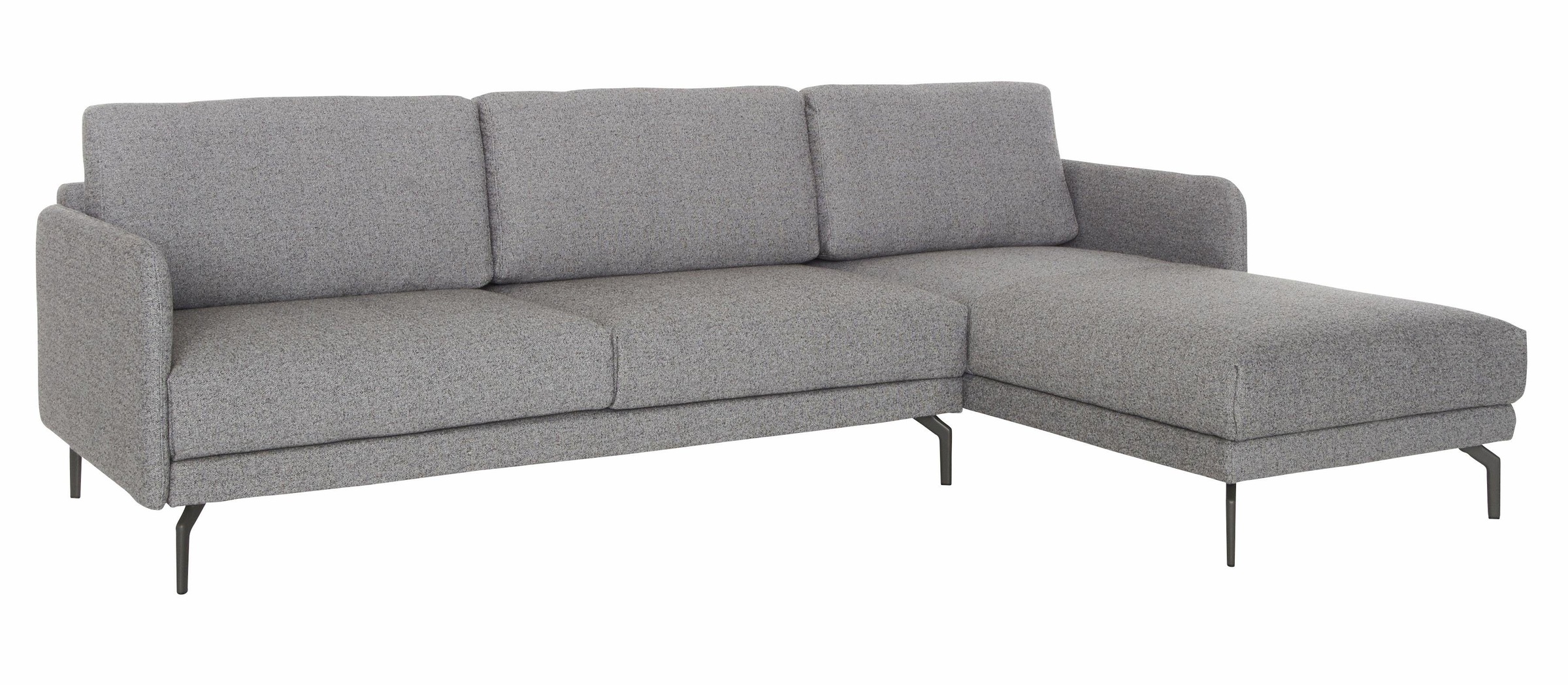 Creation BY ROLF BENZ Ecksofa »CR.450, Designecksofa, Polsterecke, L-Form«, Armlehne sehr schmal, Breite 234 cm, Alugussfüße in umbragrau