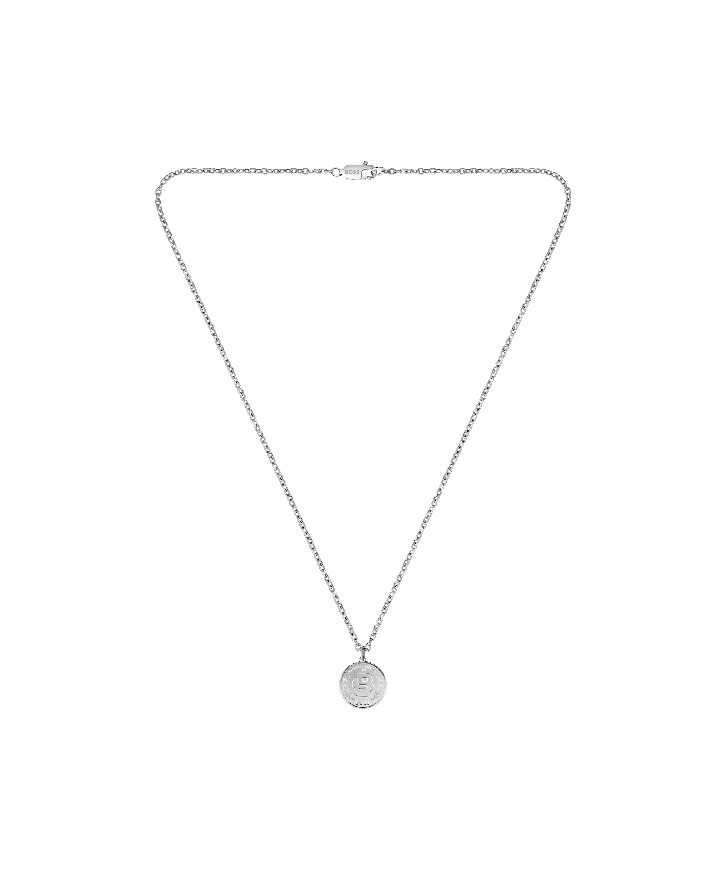 BOSS Kette mit Anhänger »DOUBLE B COIN«