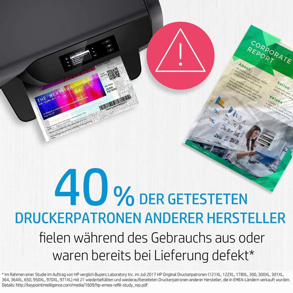 HP Nachfülltinte »6ZA17AE Schwarz Druckkopf«, für HP, (1 St.)