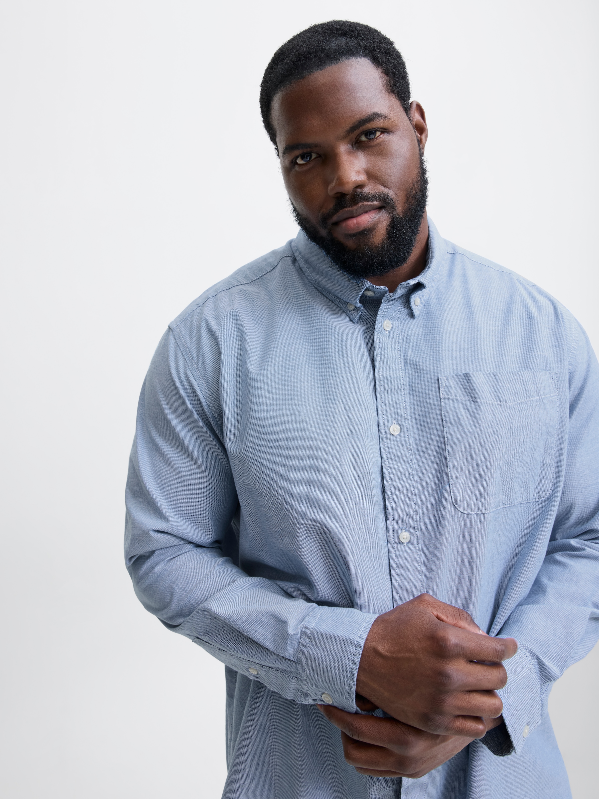 Jack & Jones PlusSize Langarmhemd »JPRBLUBROOK OXFORD SHIRT L/S NOOS PLS«