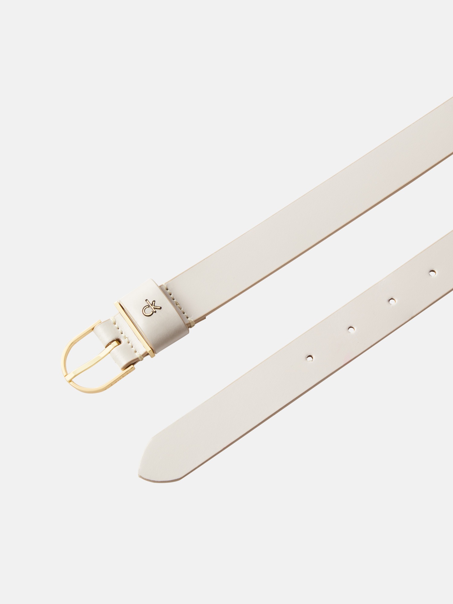 Calvin Klein Ledergürtel »CK METAL LOOP ROUND BUCKLE 25MM«, Größenverstellbar