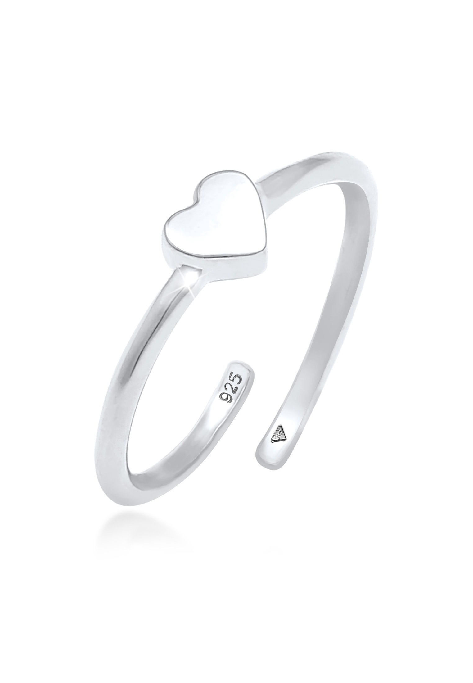 Elli Fingerring »Ring Kinder Herz Liebe 925 Silber«