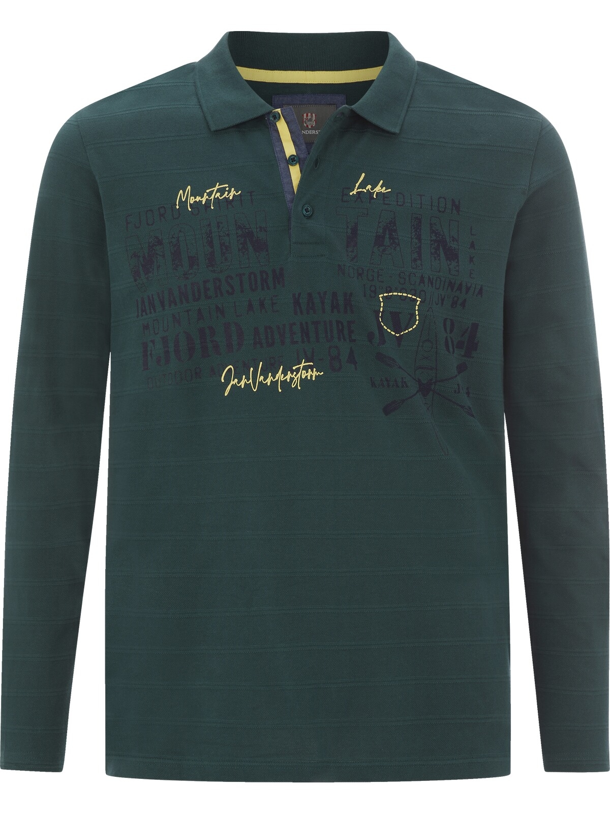 Jan Vanderstorm Langarm-Poloshirt »Langarm-Poloshirt MAKSE«, (1 tlg.)