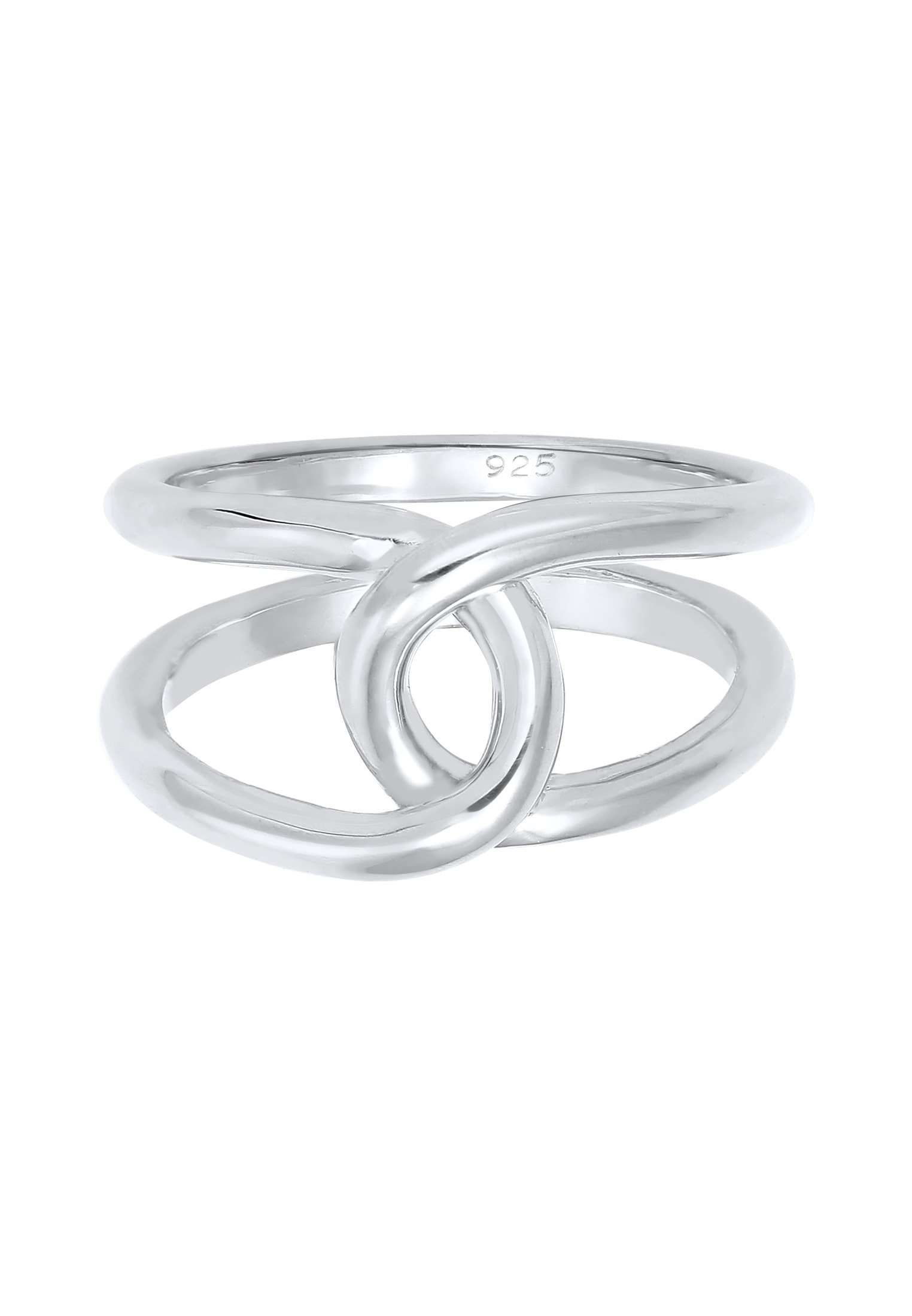 Elli Silberring »Ring Verdreht Schlaufe Trend Casual 925 Silb«
