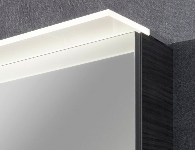 FACKELMANN Spiegelschrank »PE 80 - Dark-Oak«, Badmöbel Breite 80 cm, 2 Türen,  doppelseitig verspiegelt im OTTO Online Shop
