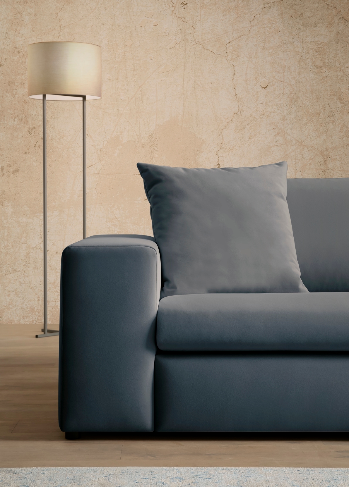 Home affaire 3-Sitzer »SLEETLAND XXL in Samtvelours oder Vintage-Leder-Optik« besonders groß und bequem