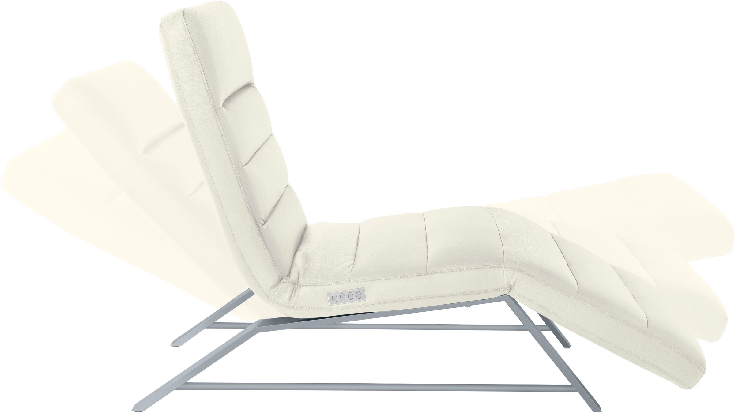 W.SCHILLIG Relaxliege »daily dreams«, Funktionsliege wahlweise mit Motor, Gestell matt, Breite 75 cm