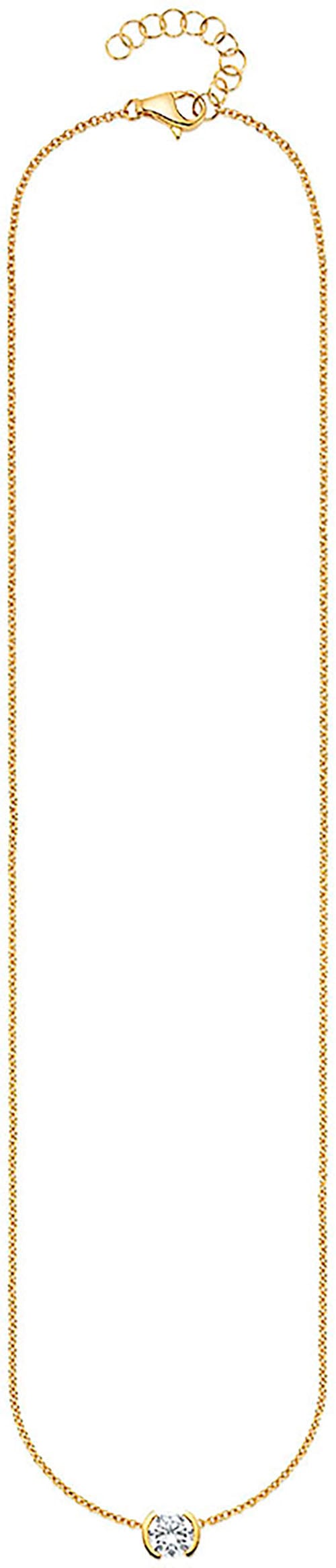 HECHTER PARIS Kette mit Anhänger »Schmuck Geschenk Silber 925 Halsschmuck Halskette mit Anhänger« mit Zirkonia (synth.)