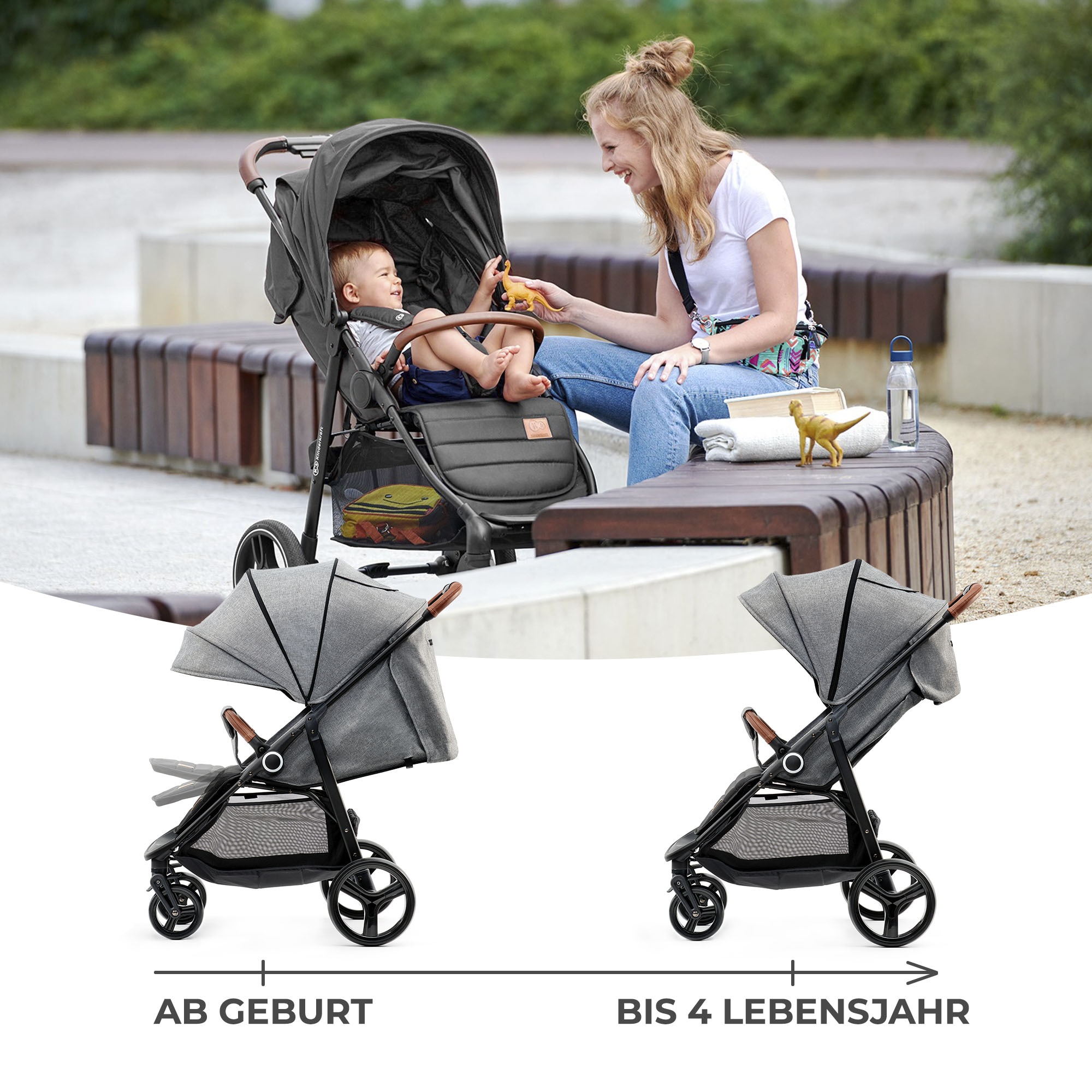 Kinderkraft Kinder-Buggy »GRANDE PLUS«, 22 kg