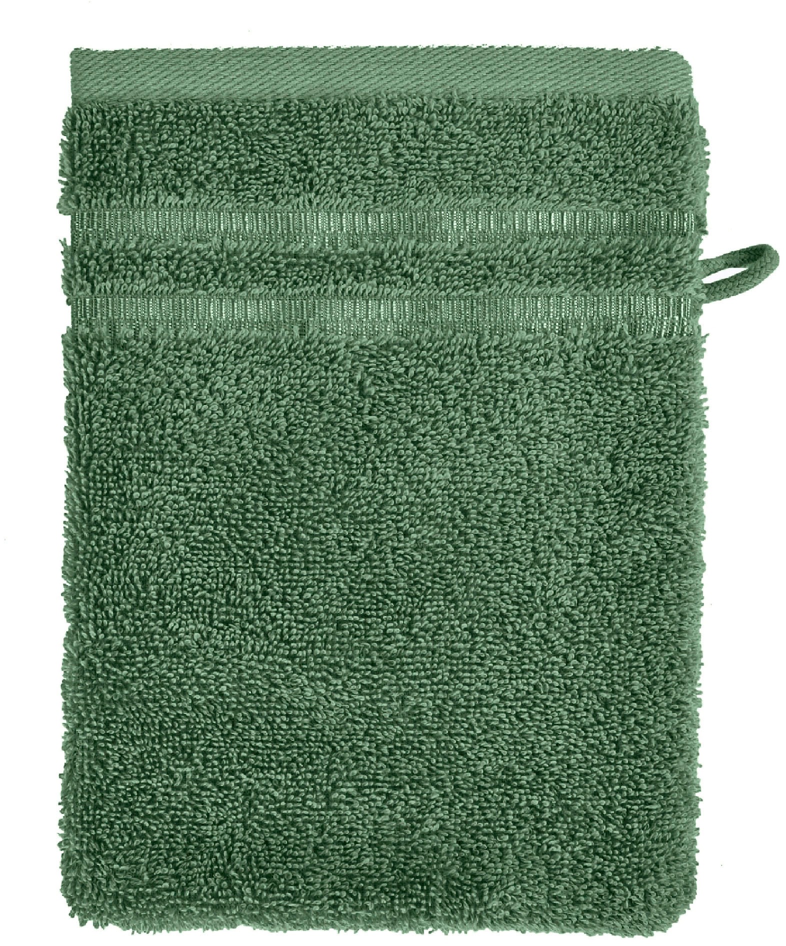 Schiesser Waschhandschuh »Milano im 5er Set«, (5 St., 5er Set Waschlappen 16 x 22 cm), mit Webbordüre